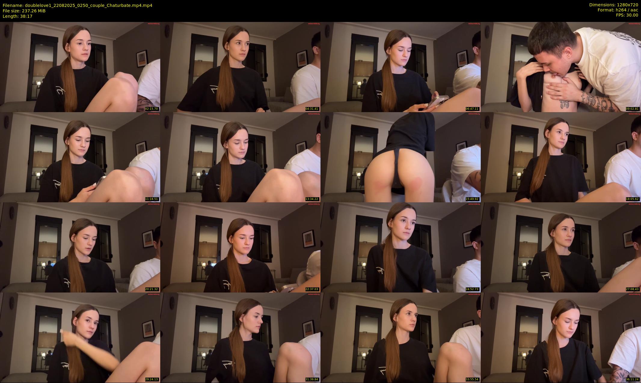 doublelove1 — 39 minute Chaturbate couple cam show recording, 720p, Aug 22, 2025
