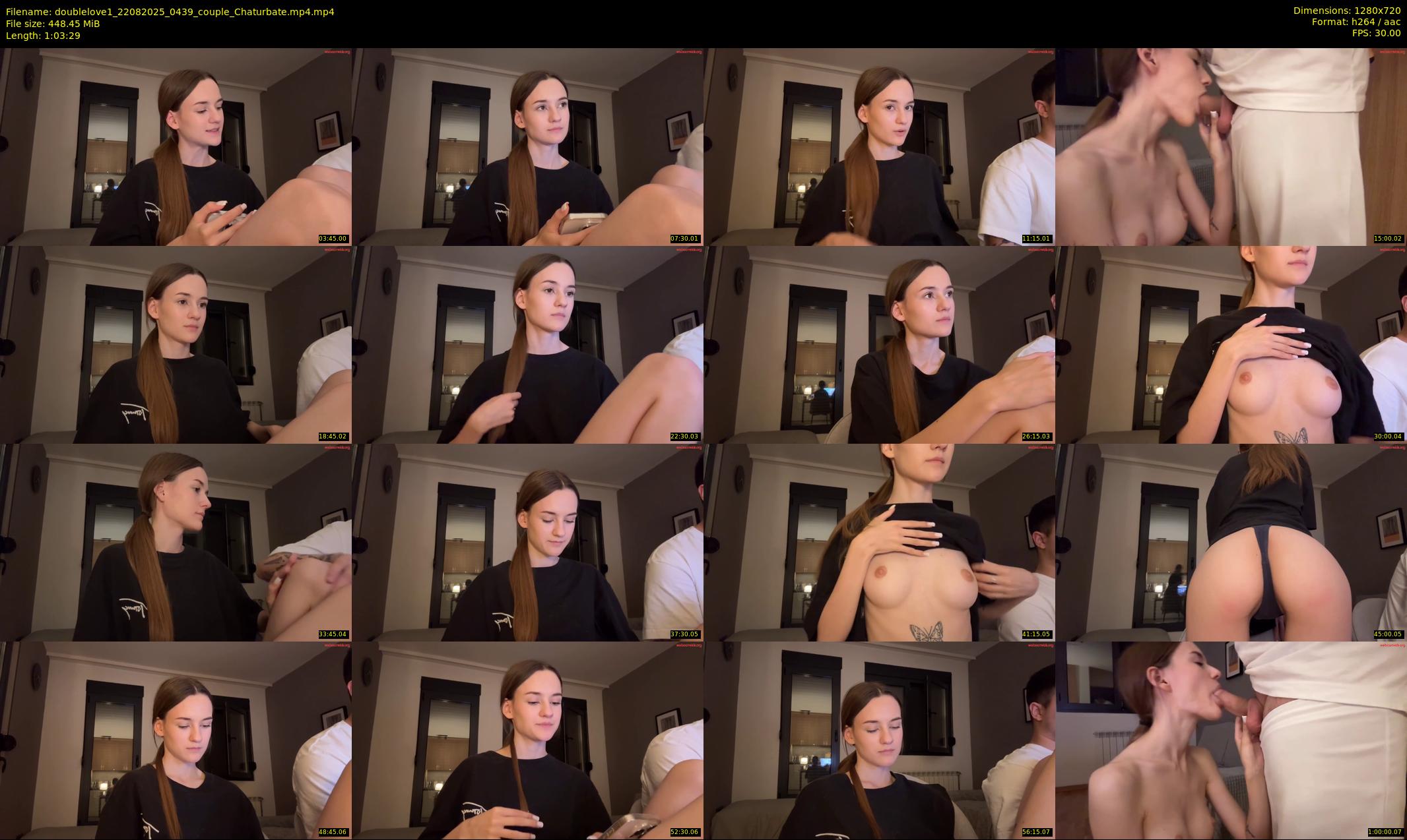 doublelove1 — 64 minute Chaturbate couple cam show recording, 720p, Aug 22, 2025