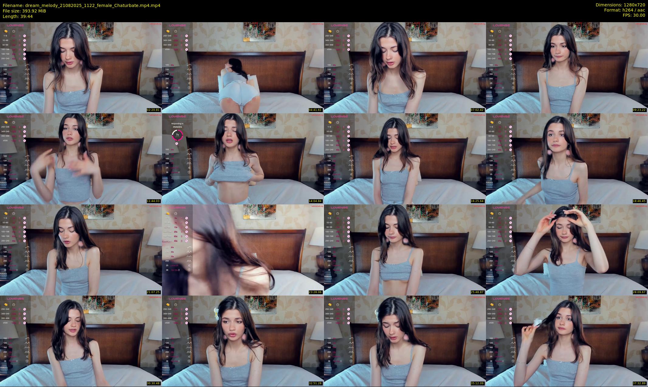 dream_melody — 40 minute Chaturbate female cam show recording, 720p, Aug 21, 2025