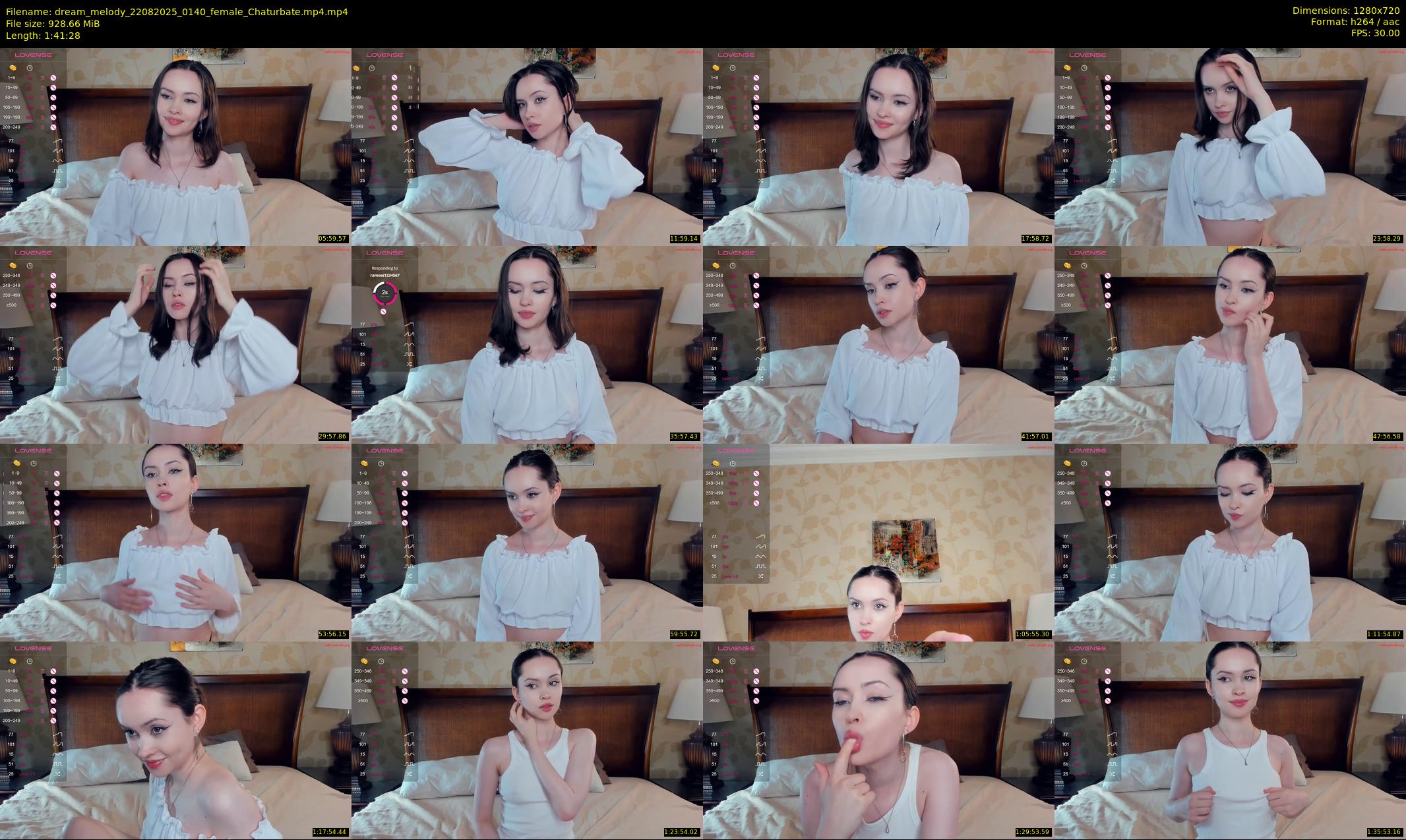 dream_melody — 102 minute Chaturbate female cam show recording, 720p, Aug 22, 2025