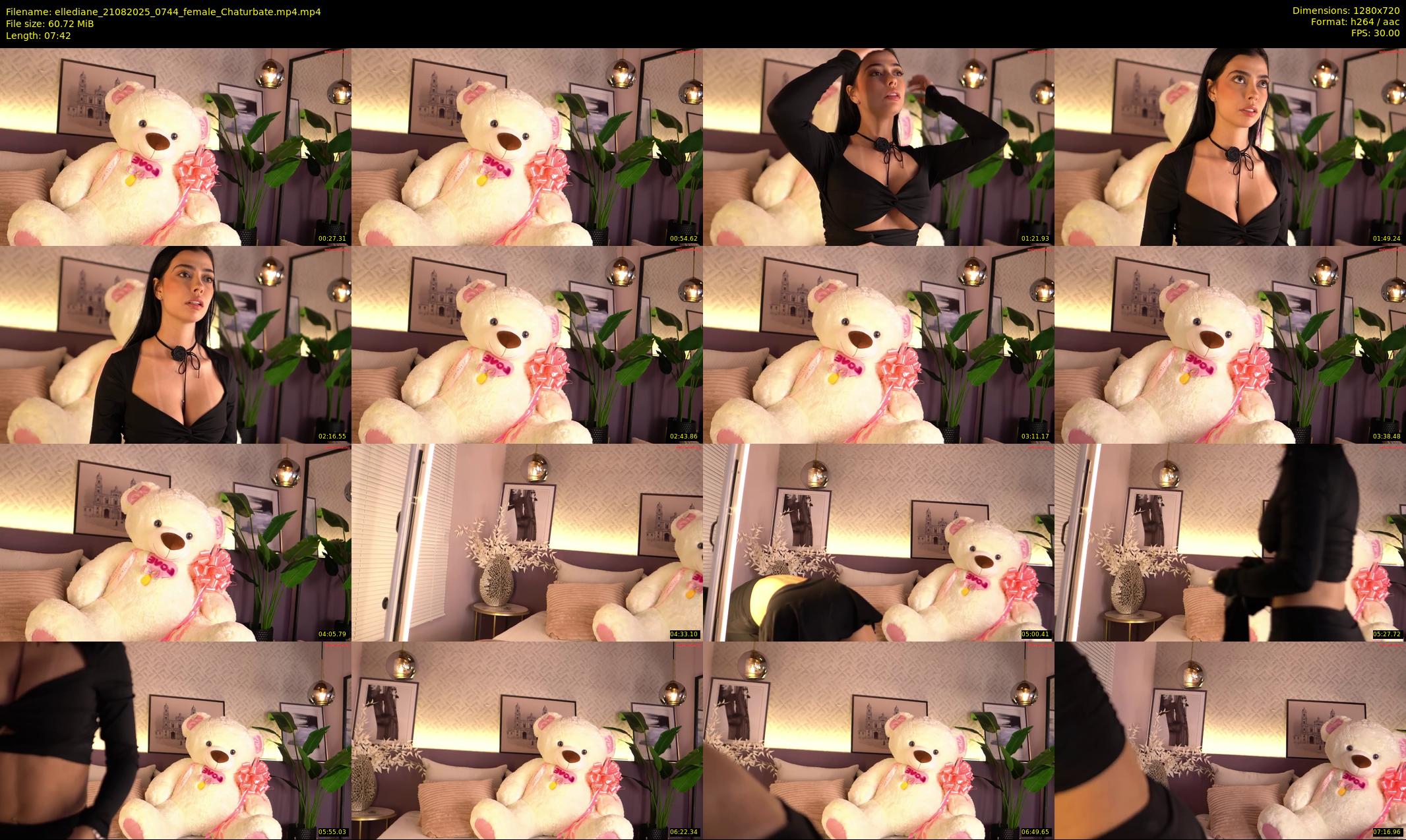 ellediane — 8 minute Chaturbate female cam show recording, 720p, Aug 21, 2025
