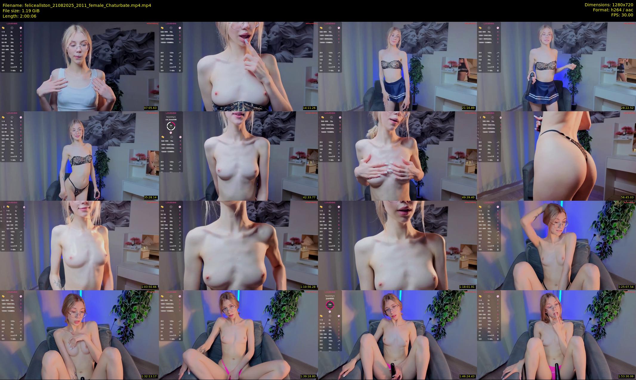 feliceallston — 121 minute Chaturbate female cam show recording, 720p, Aug 21, 2025