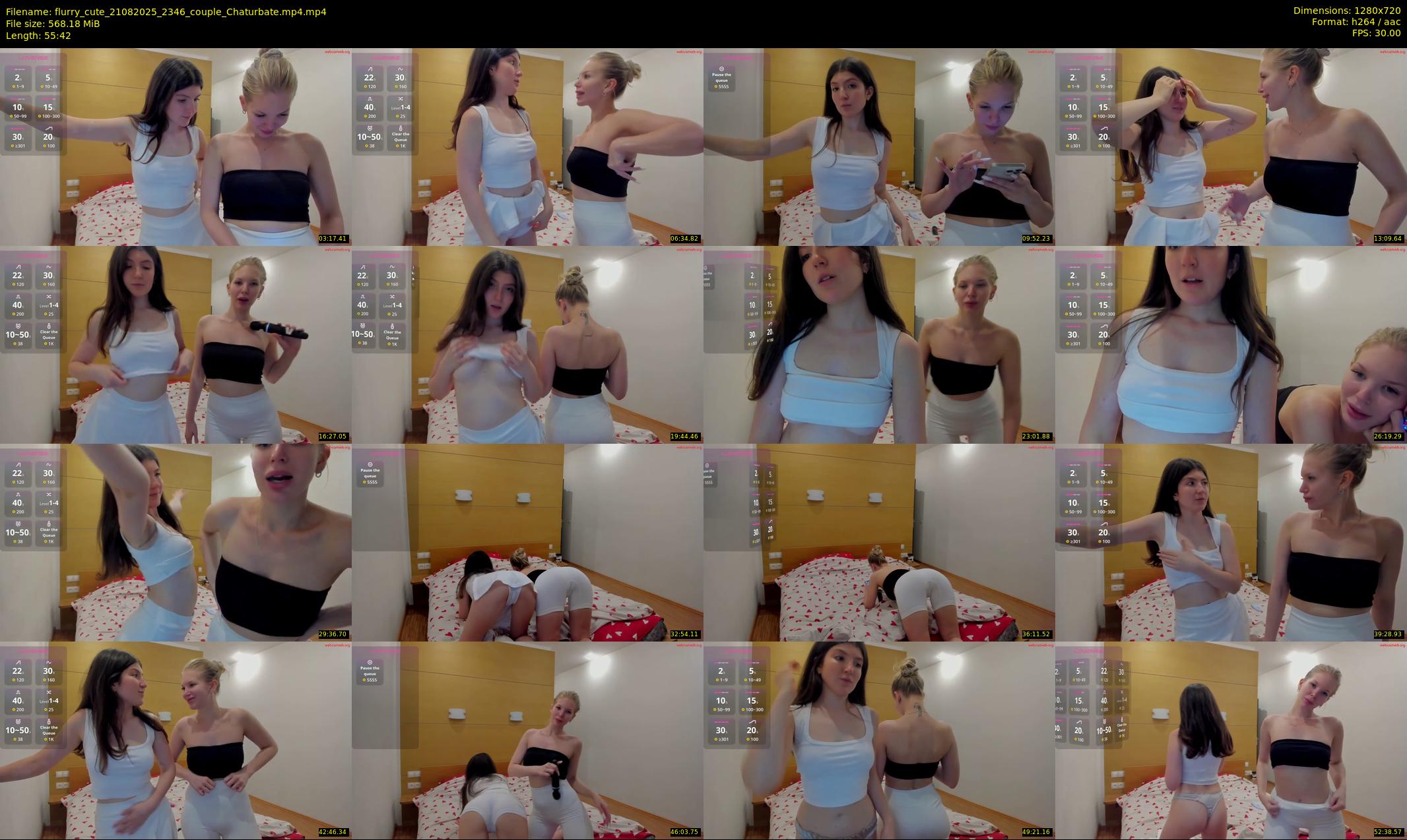 flurry_cute — 56 minute Chaturbate couple cam show recording, 720p, Aug 21, 2025