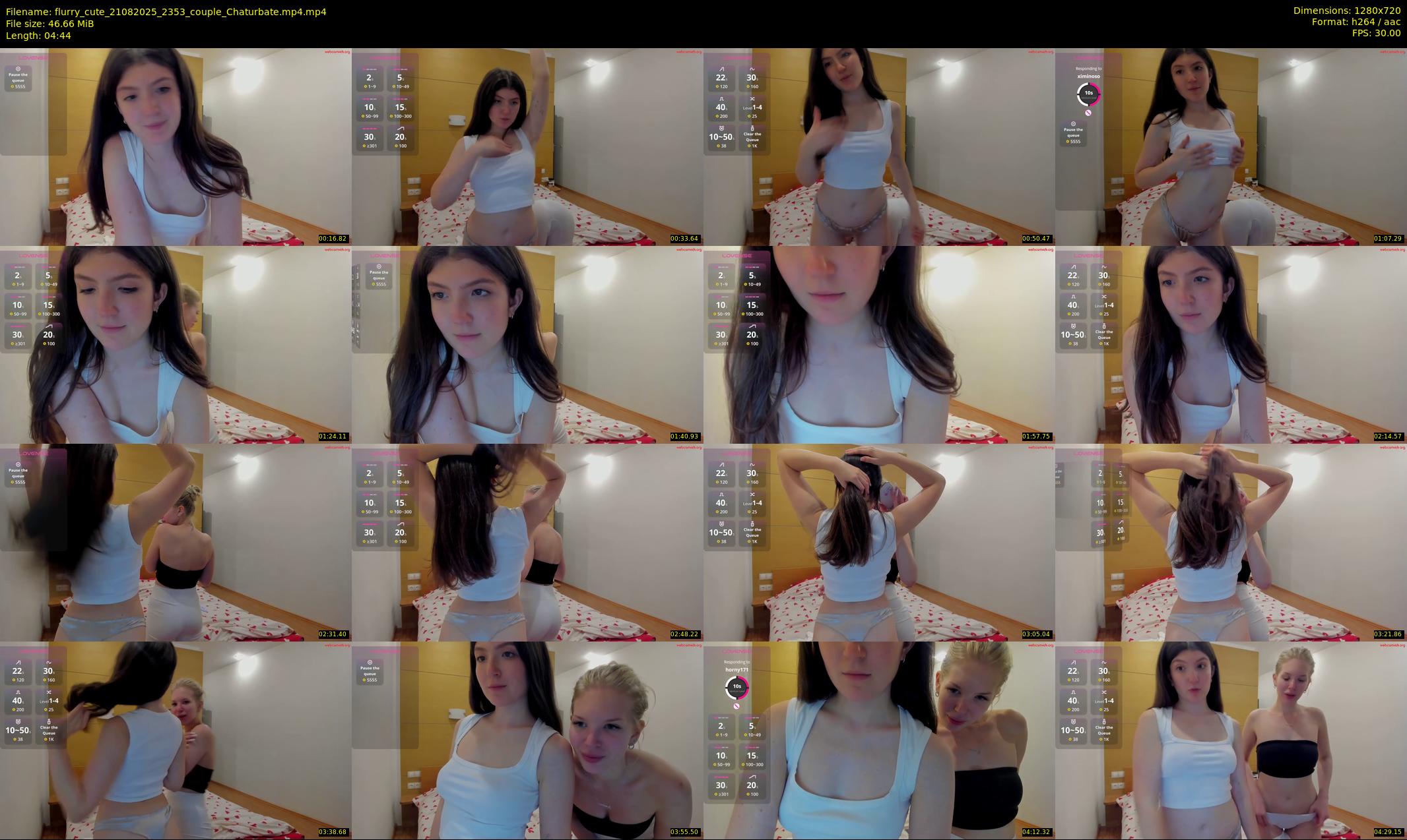 flurry_cute — 5 minute Chaturbate couple cam show recording, 720p, Aug 21, 2025