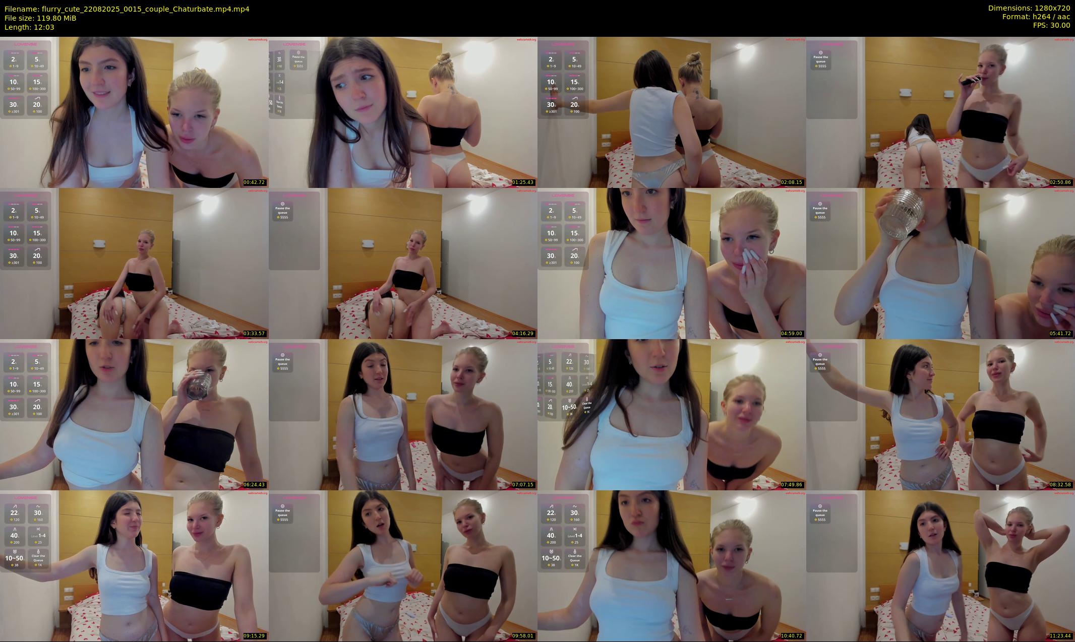 flurry_cute — 13 minute Chaturbate couple cam show recording, 720p, Aug 22, 2025