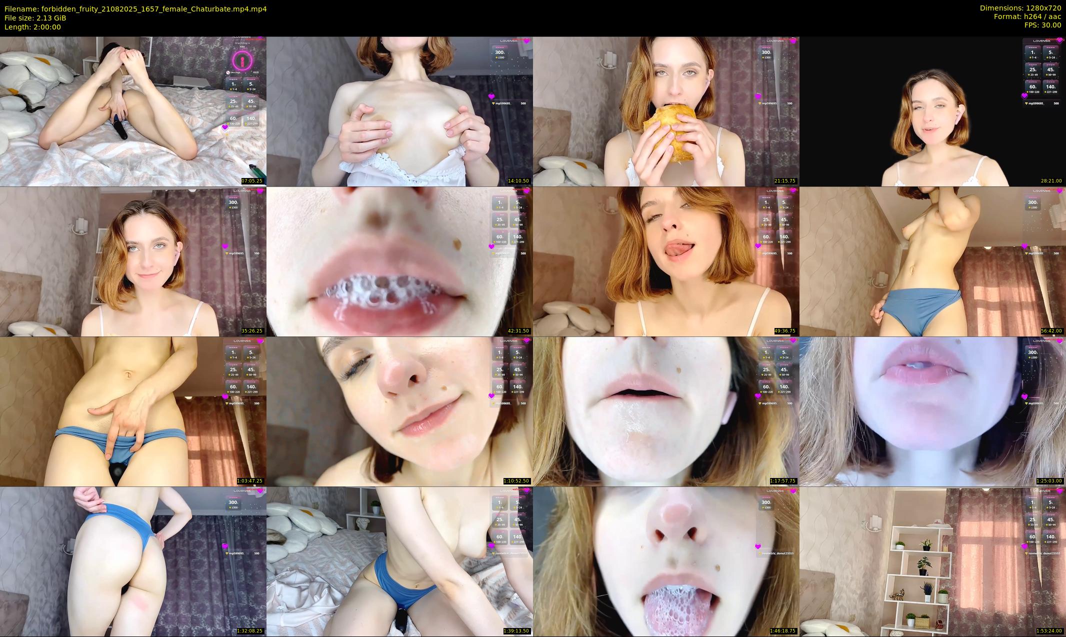 forbidden_fruity — 120 minute Chaturbate female cam show recording, 720p, Aug 21, 2025