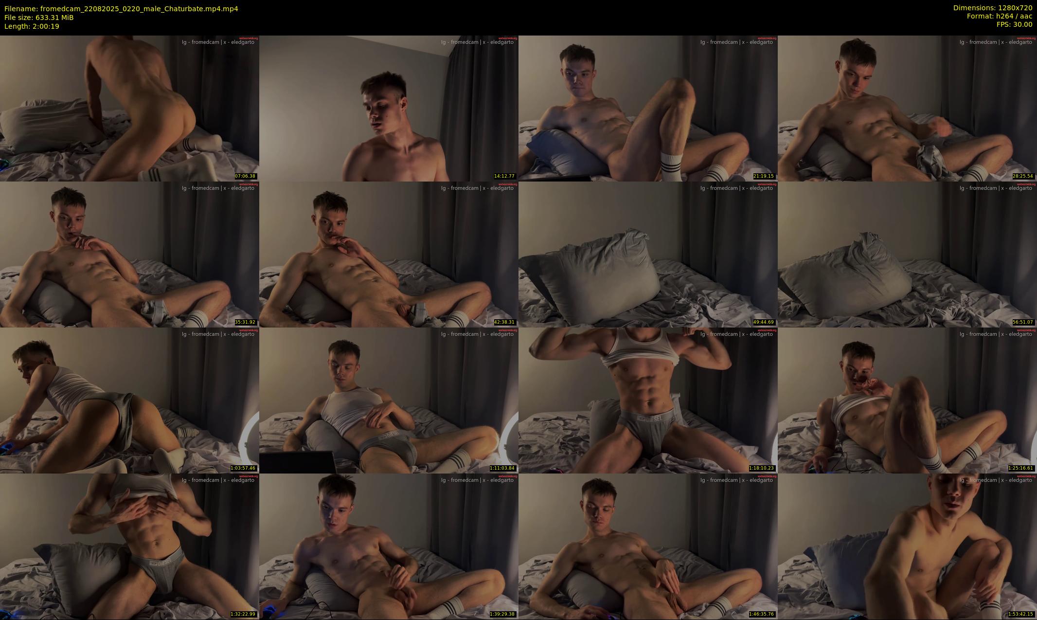 fromedcam — 121 minute Chaturbate male cam show recording, 720p, Aug 22, 2025
