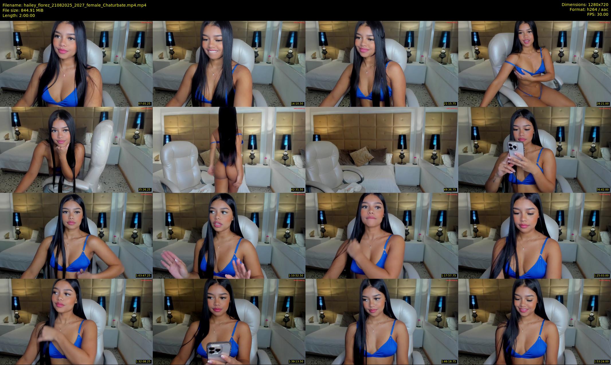 hailey_florez — 120 minute Chaturbate female cam show recording, 720p, Aug 21, 2025
