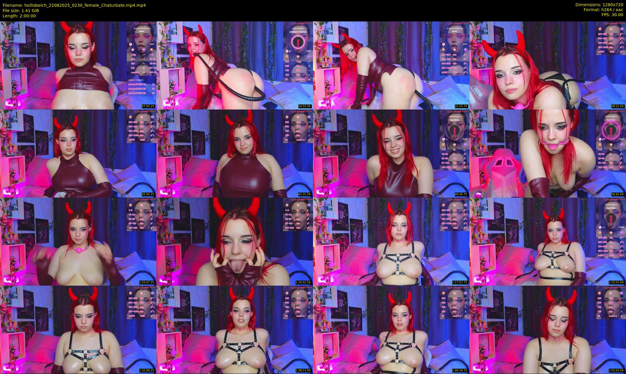 hollisbelch — 120 minute Chaturbate female cam show recording, 720p, Aug 22, 2025