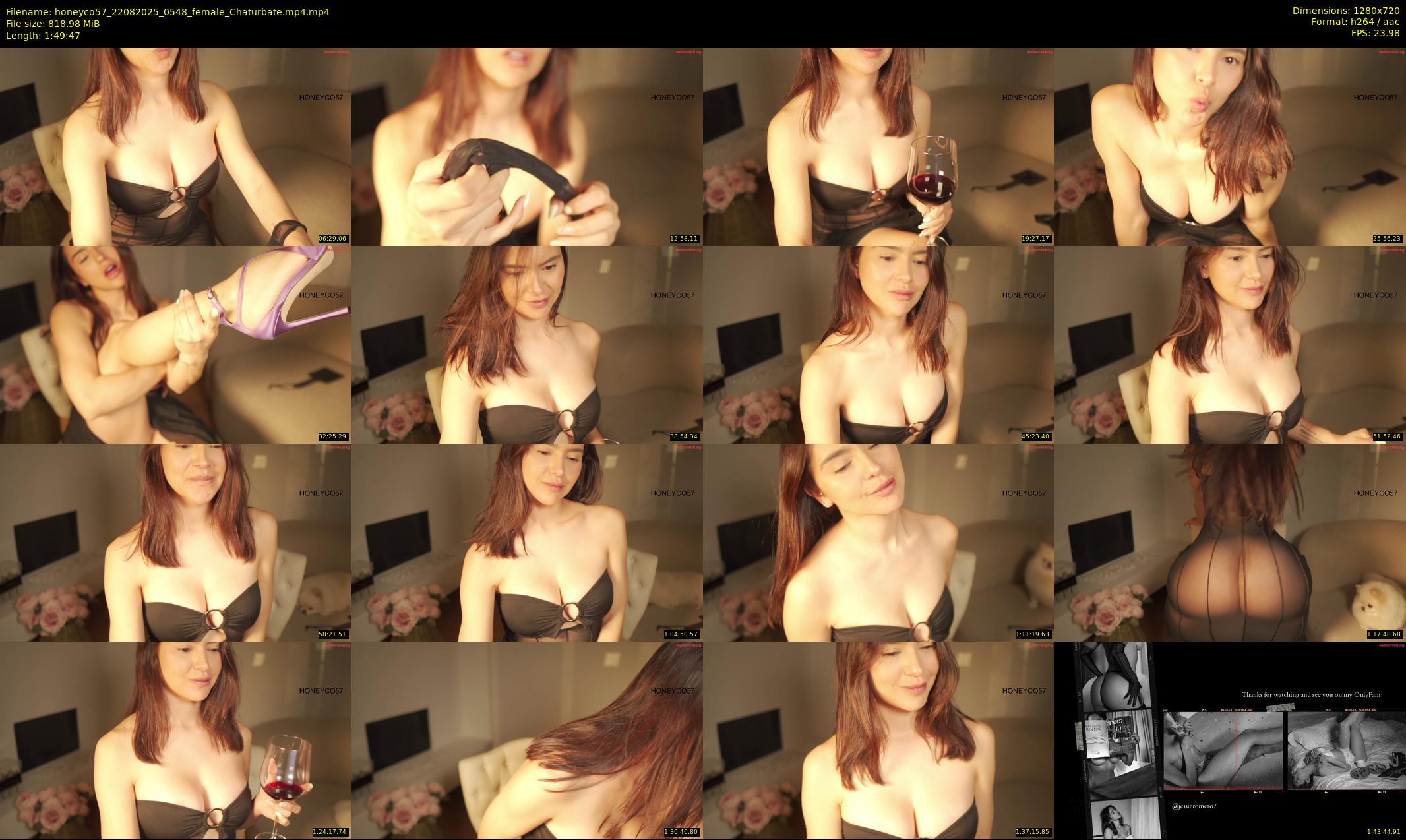honeyco57 — 110 minute Chaturbate female cam show recording, 720p, Aug 22, 2025