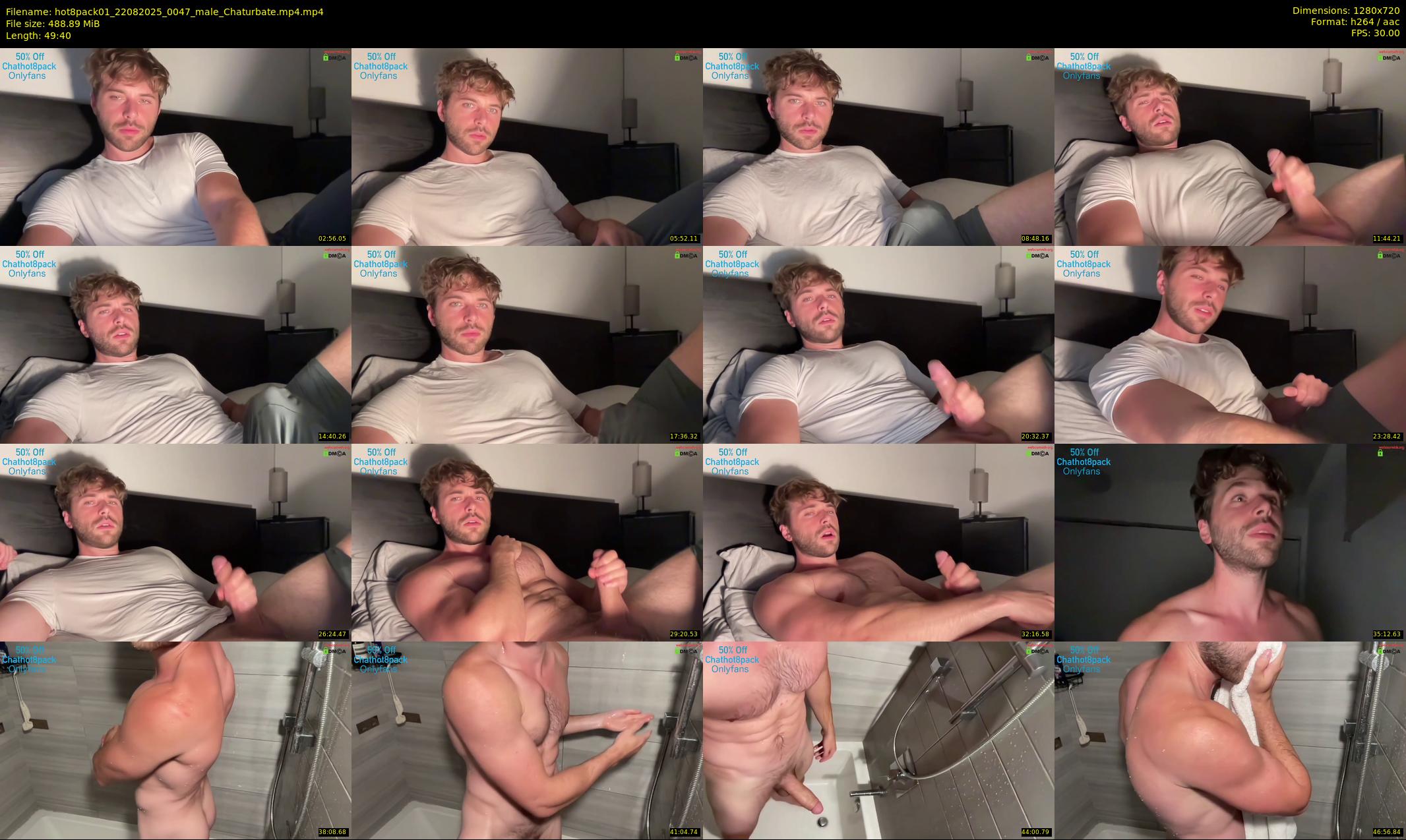 hot8pack01 — 50 minute Chaturbate male cam show recording, 720p, Aug 22, 2025