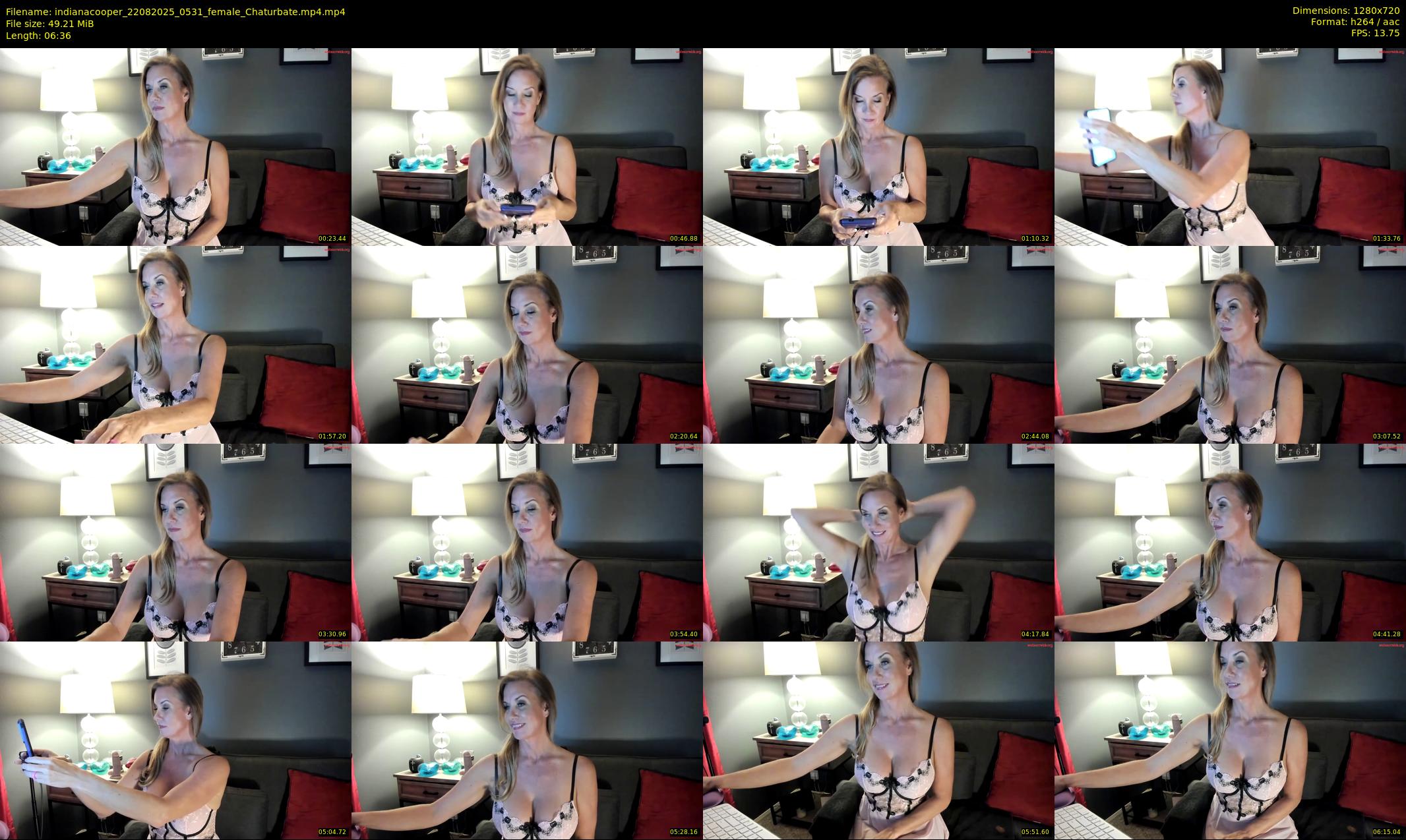 indianacooper — 7 minute Chaturbate female cam show recording, 720p, Aug 22, 2025