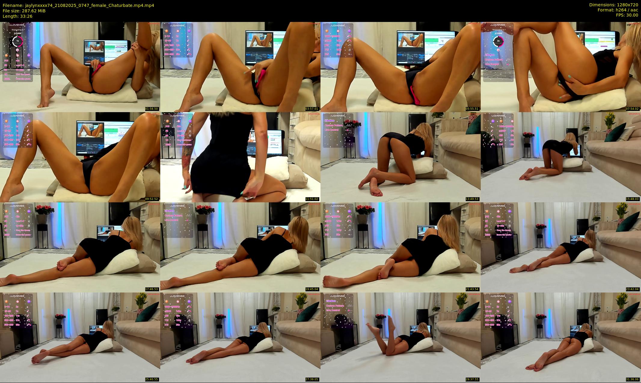 jaylynxxxx74 — 34 minute Chaturbate female cam show recording, 720p, Aug 21, 2025