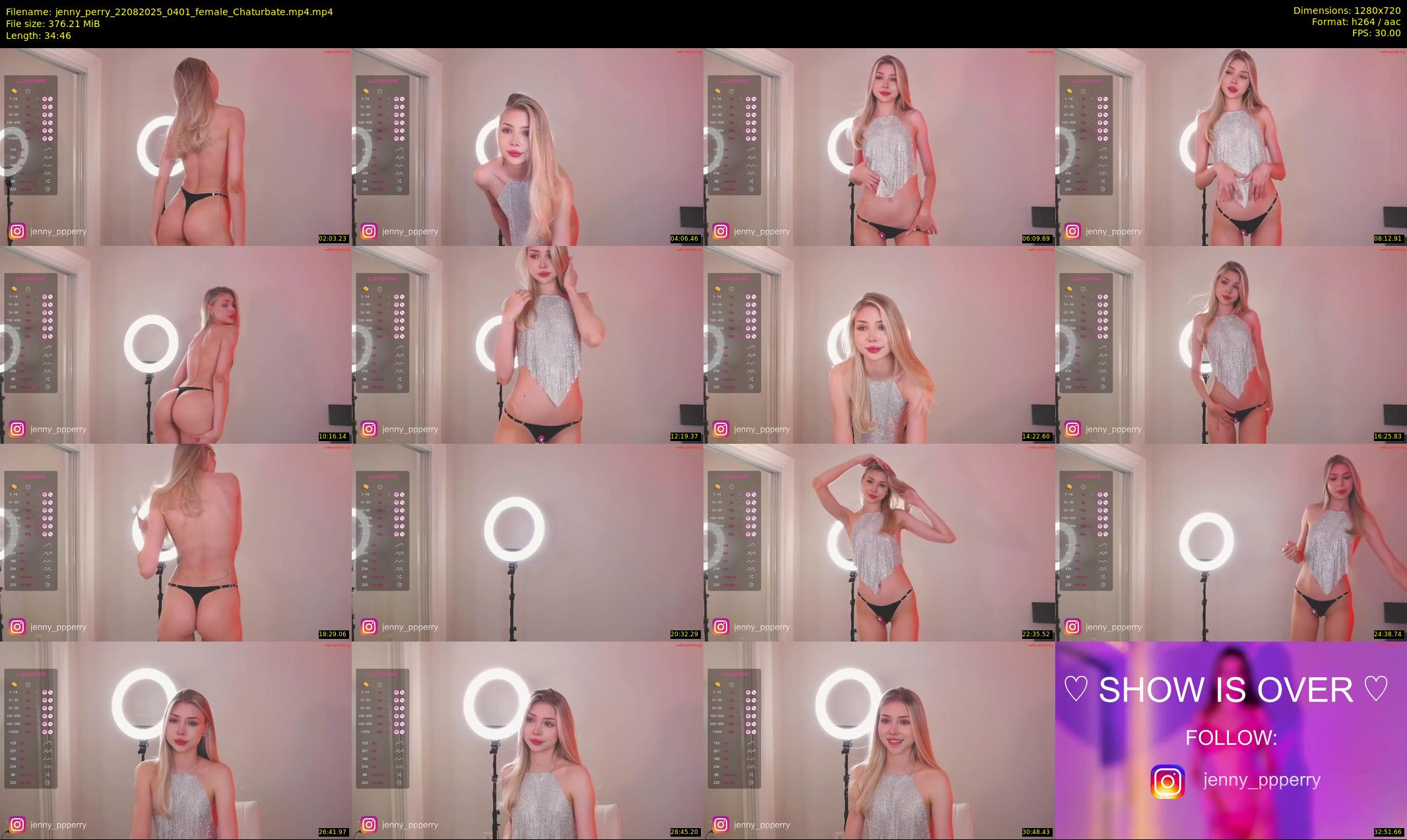 jenny_perry — 35 minute Chaturbate female cam show recording, 720p, Aug 22, 2025