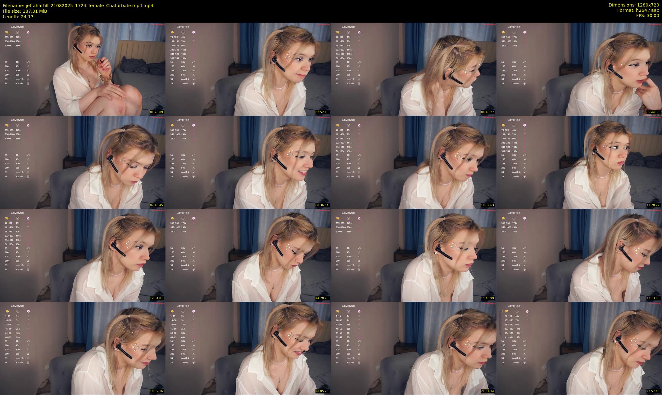 jettahartill — 25 minute Chaturbate female cam show recording, 720p, Aug 21, 2025