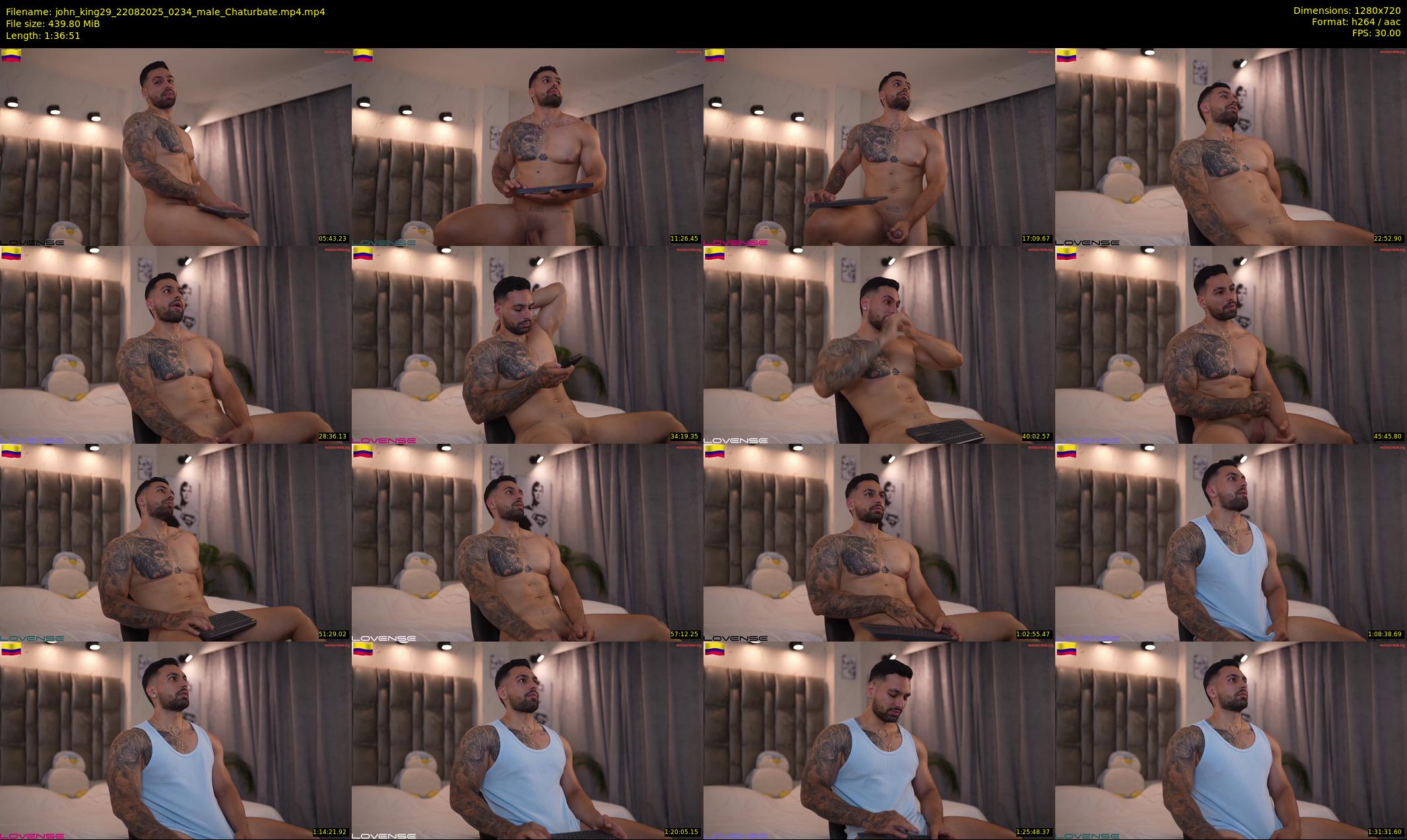 john_king29 — 97 minute Chaturbate male cam show recording, 720p, Aug 22, 2025
