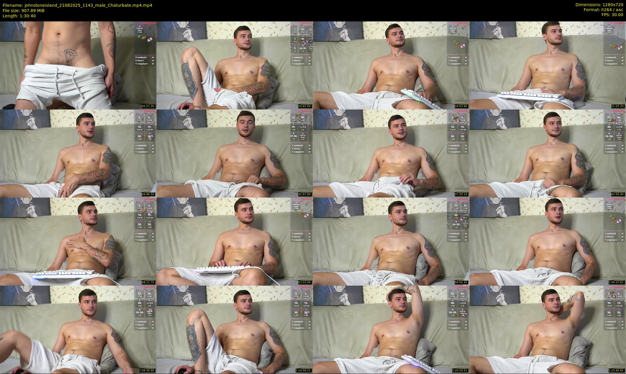 johnstoneisland — 91 minute Chaturbate male cam show recording, 720p, Aug 21, 2025