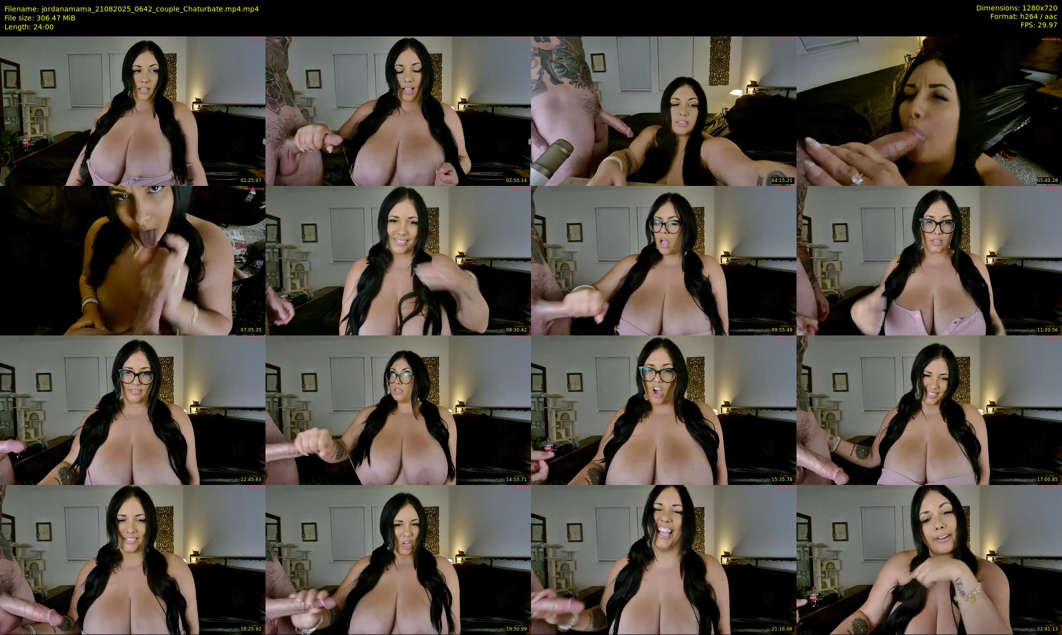 jordanamama — 24 minute Chaturbate couple cam show recording, 720p, Aug 21, 2025