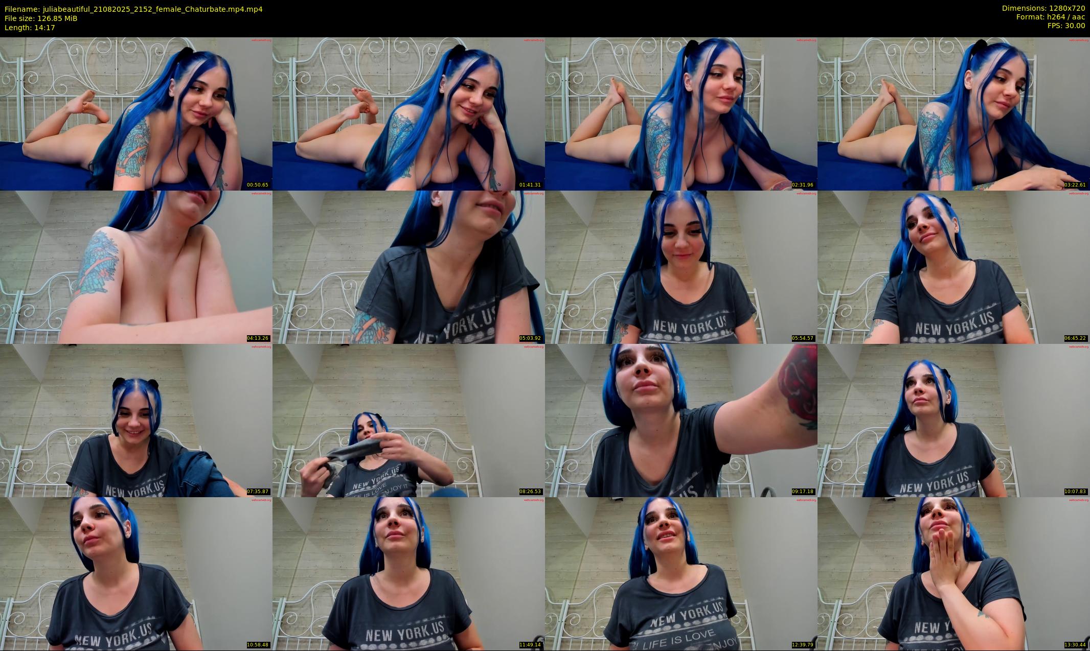 juliabeautiful — 15 minute Chaturbate female cam show recording, 720p, Aug 21, 2025