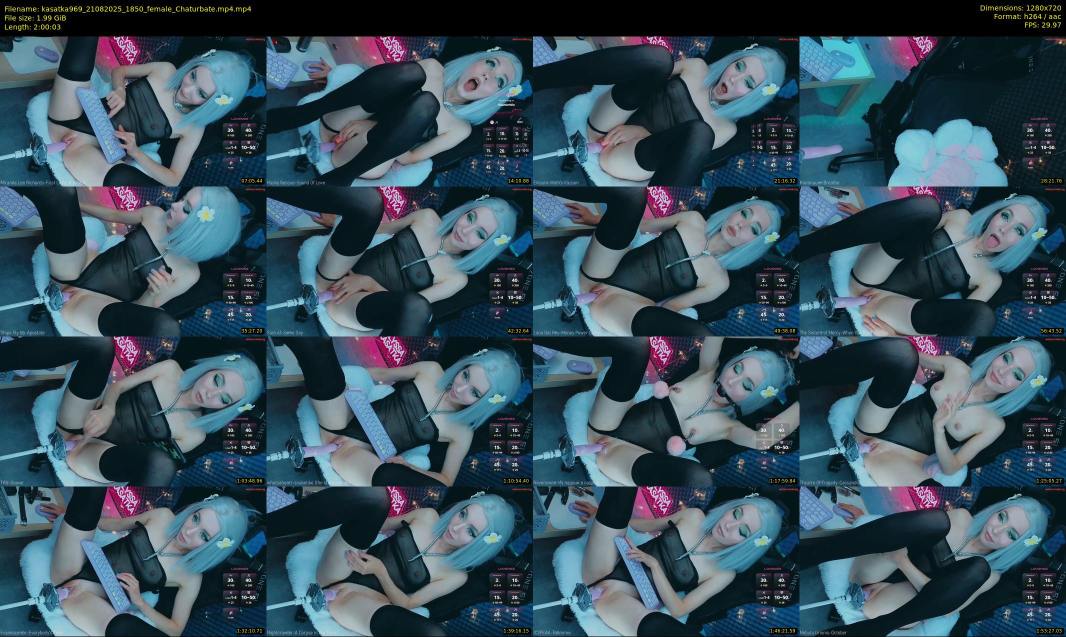 kasatka969 — 121 minute Chaturbate female cam show recording, 720p, Aug 21, 2025