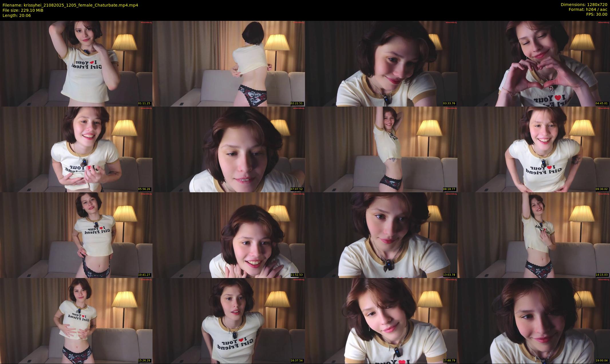 krissyhei — 21 minute Chaturbate female cam show recording, 720p, Aug 21, 2025