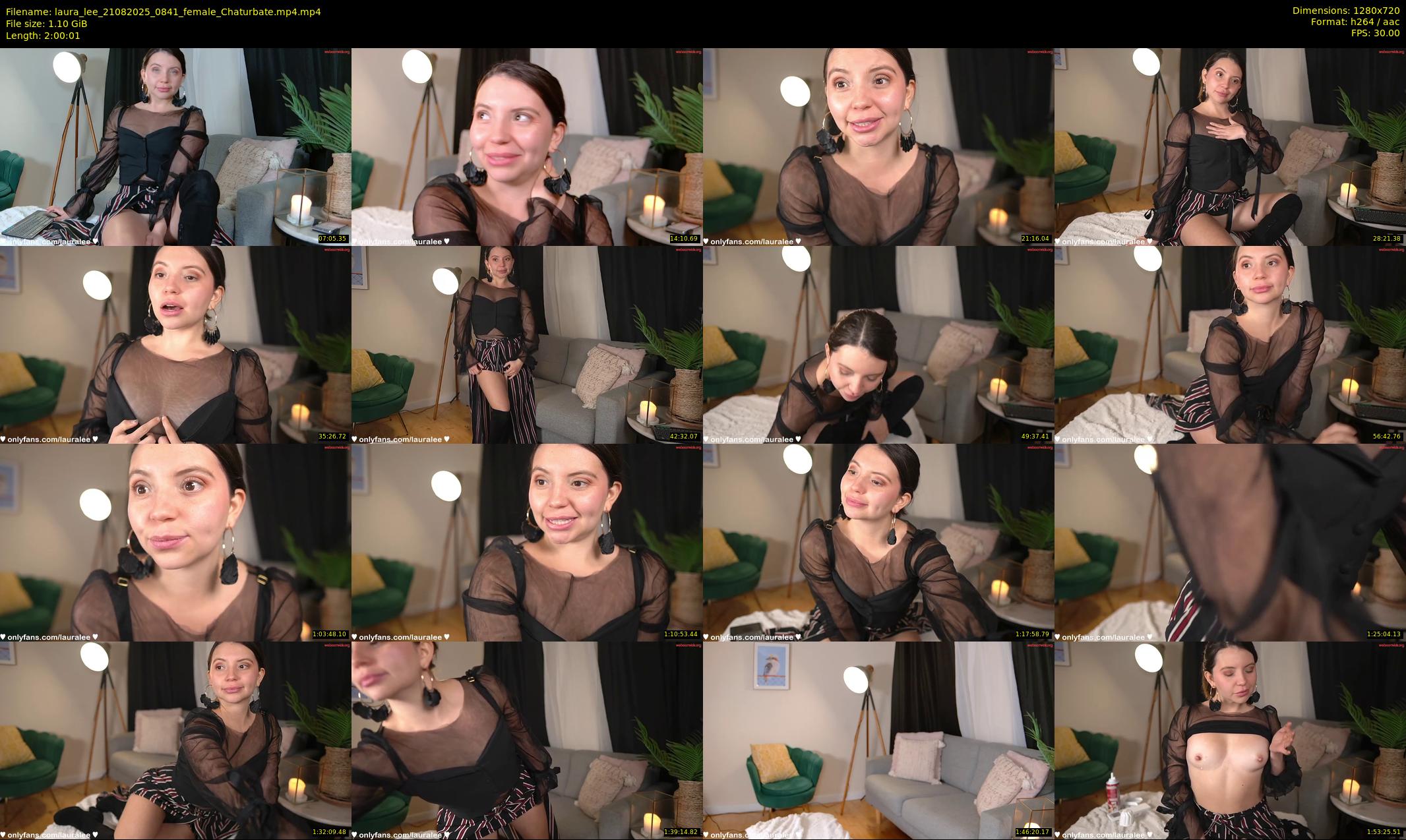 laura_lee — 121 minute Chaturbate female cam show recording, 720p, Aug 21, 2025
