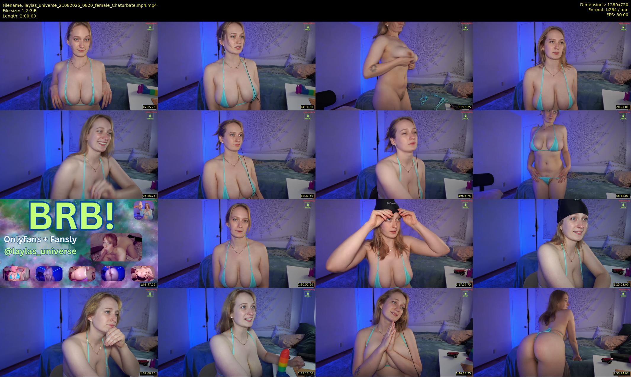 laylas_universe — 120 minute Chaturbate female cam show recording, 720p, Aug 21, 2025