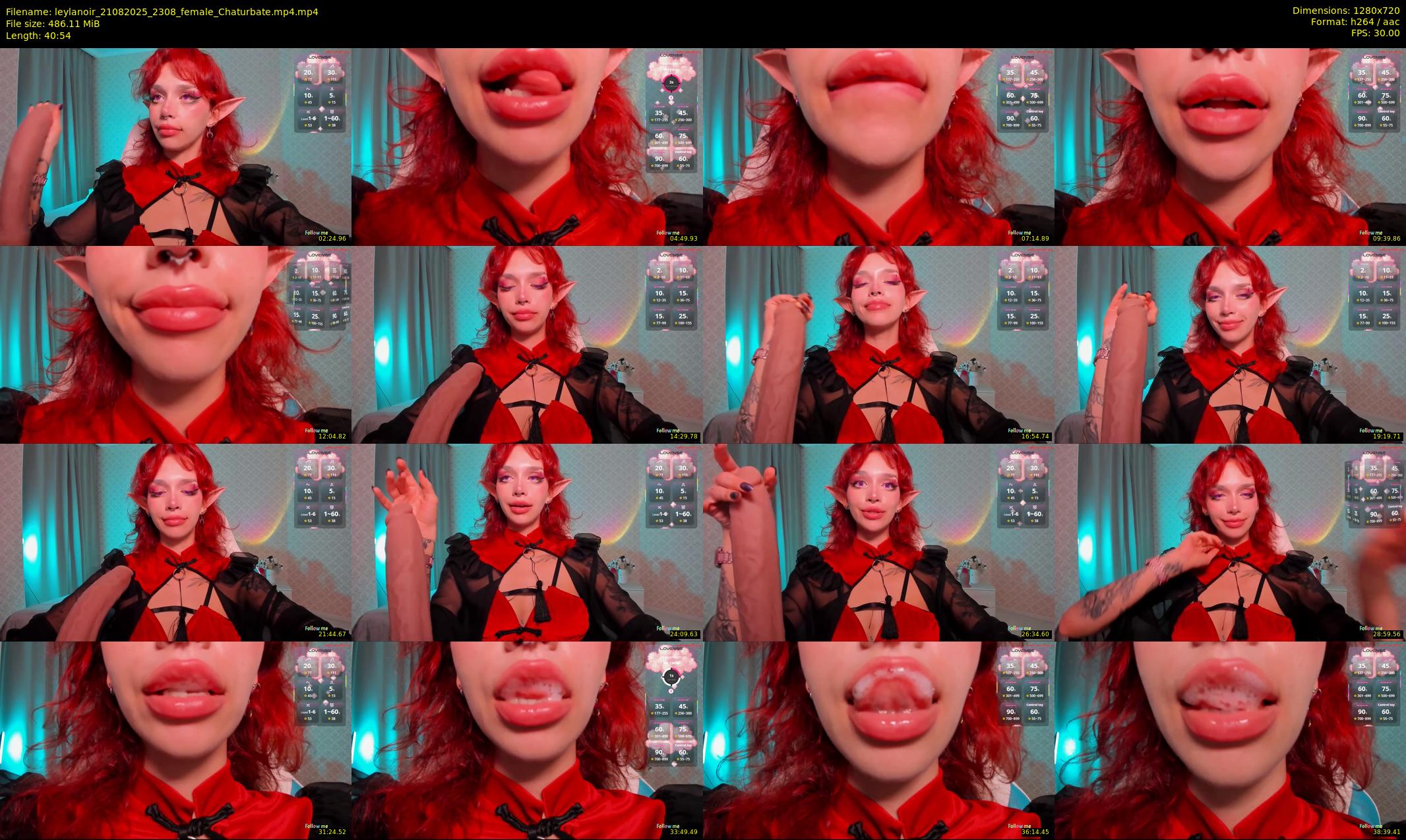leylanoir — 41 minute Chaturbate female cam show recording, 720p, Aug 21, 2025