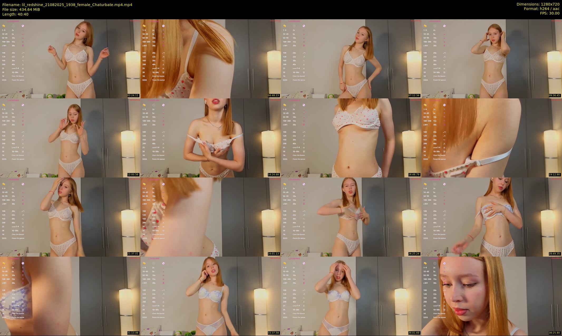 lil_redshine — 41 minute Chaturbate female cam show recording, 720p, Aug 21, 2025
