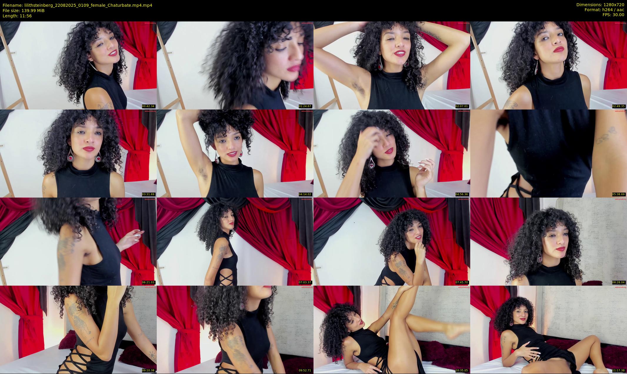 lilithsteinberg — 12 minute Chaturbate female cam show recording, 720p, Aug 22, 2025