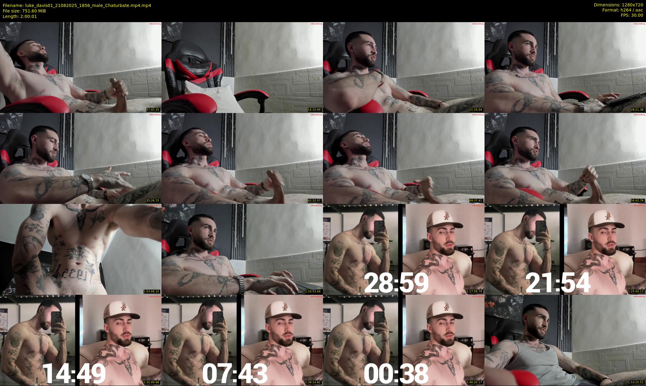luke_davis01 — 121 minute Chaturbate male cam show recording, 720p, Aug 21, 2025