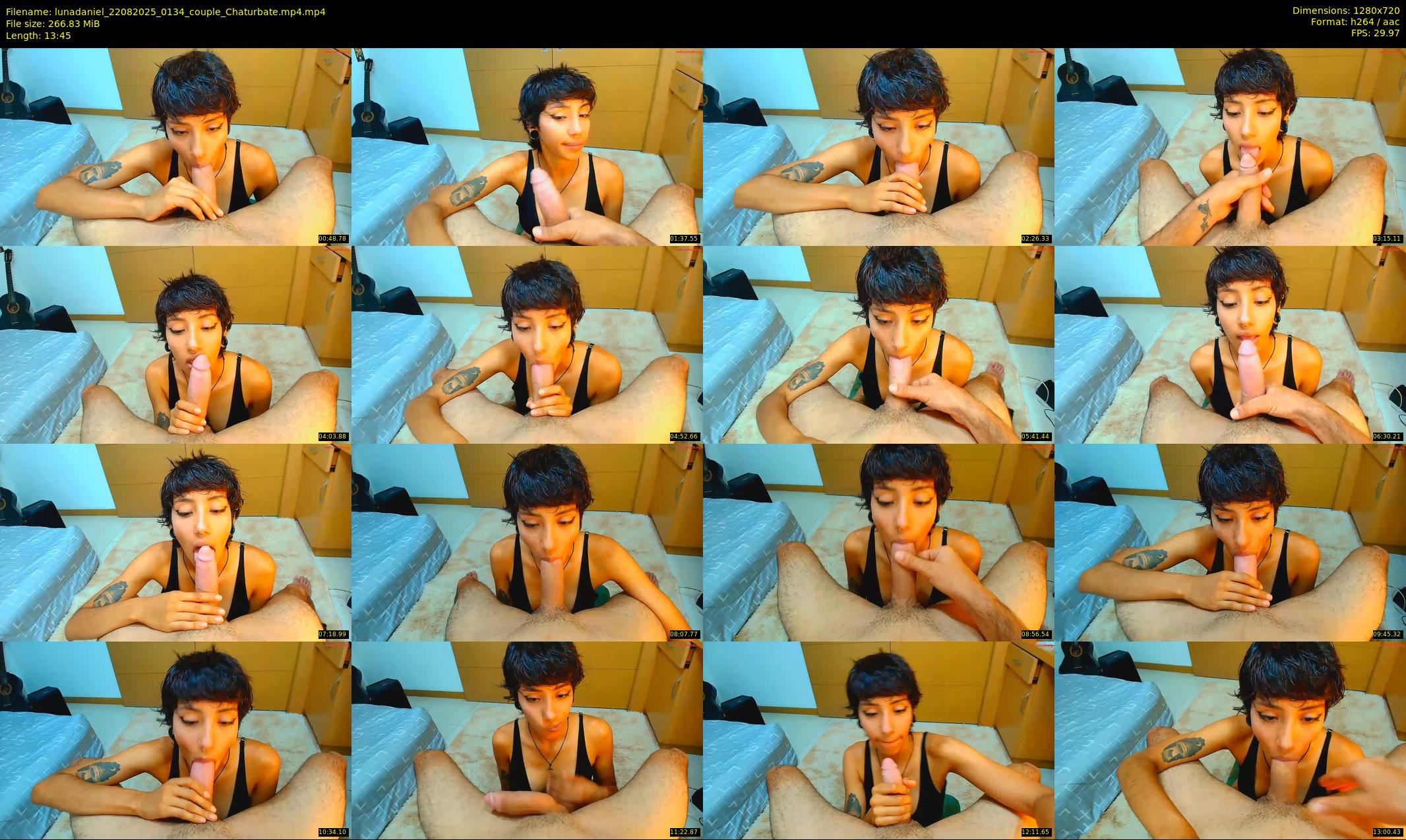 lunadaniel — 14 minute Chaturbate couple cam show recording, 720p, Aug 22, 2025