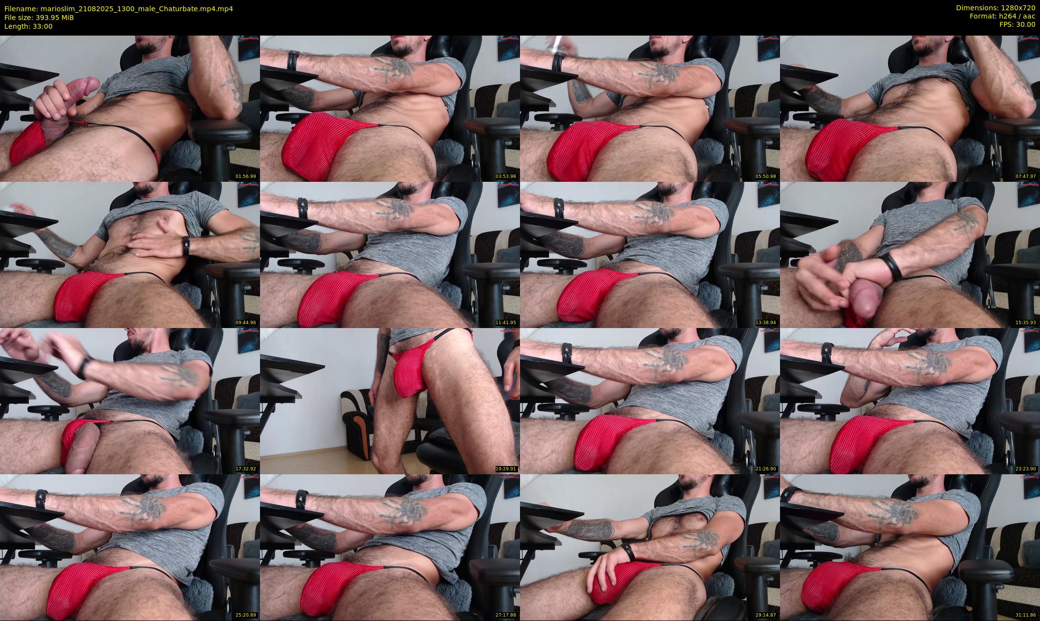 marioslim — 33 minute Chaturbate male cam show recording, 720p, Aug 21, 2025