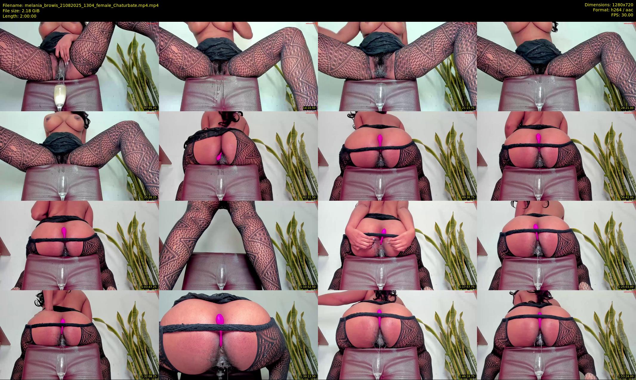 melania_browis — 120 minute Chaturbate female cam show recording, 720p, Aug 21, 2025