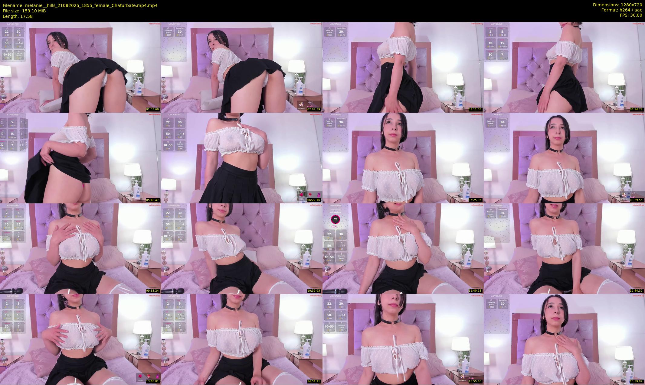melanie__hills — 18 minute Chaturbate female cam show recording, 720p, Aug 21, 2025