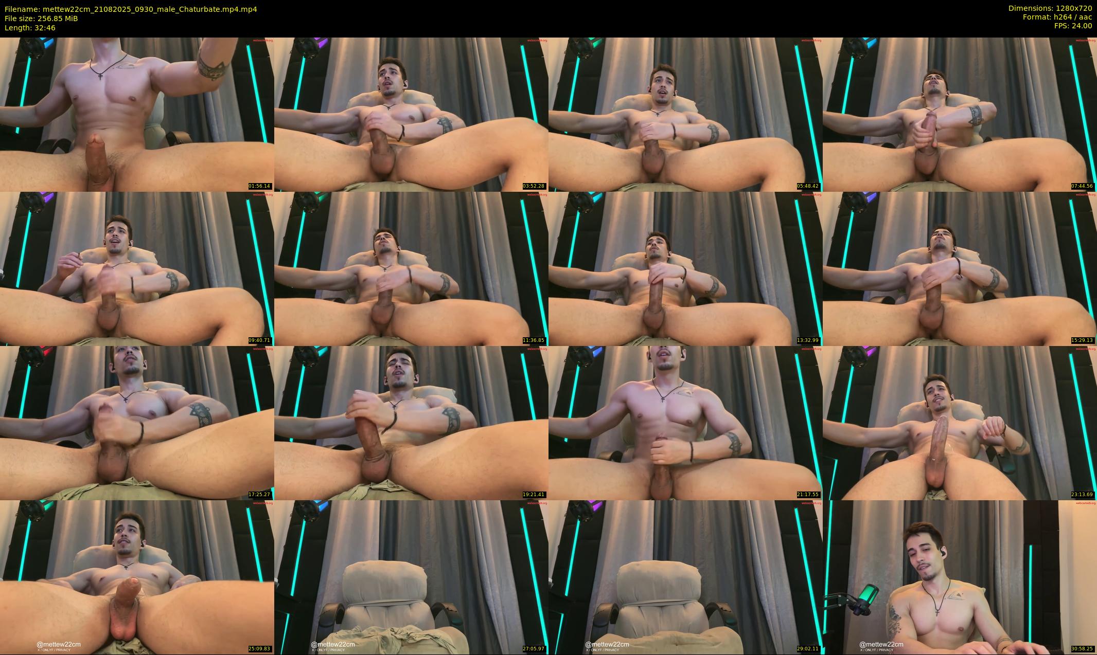 mettew22cm — 33 minute Chaturbate male cam show recording, 720p, Aug 21, 2025