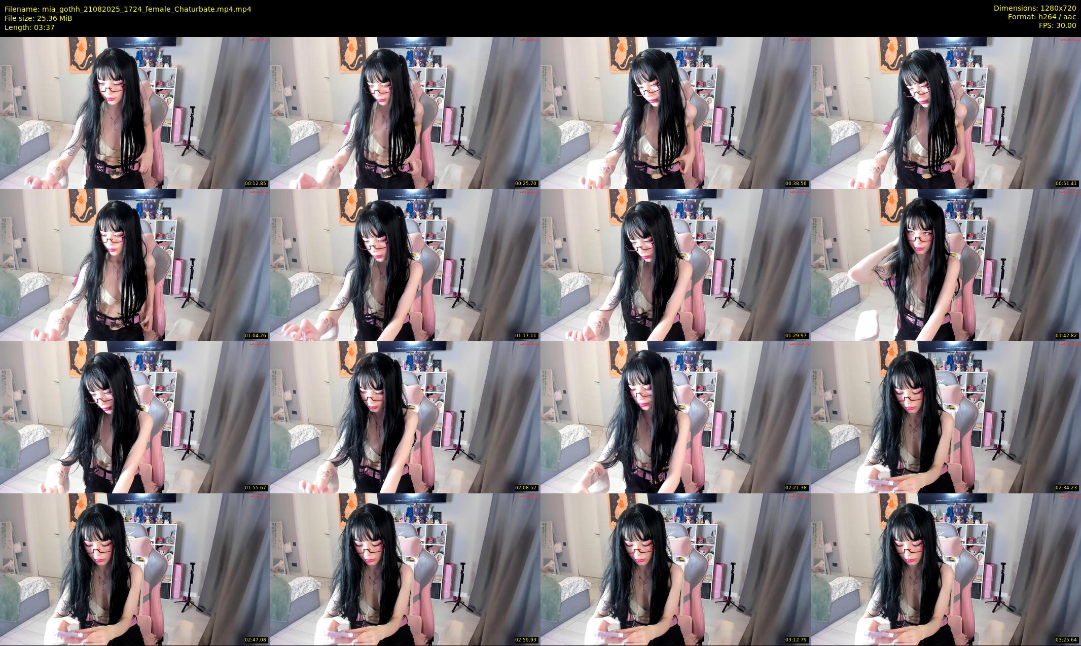 mia_gothh — 4 minute Chaturbate female cam show recording, 720p, Aug 21, 2025