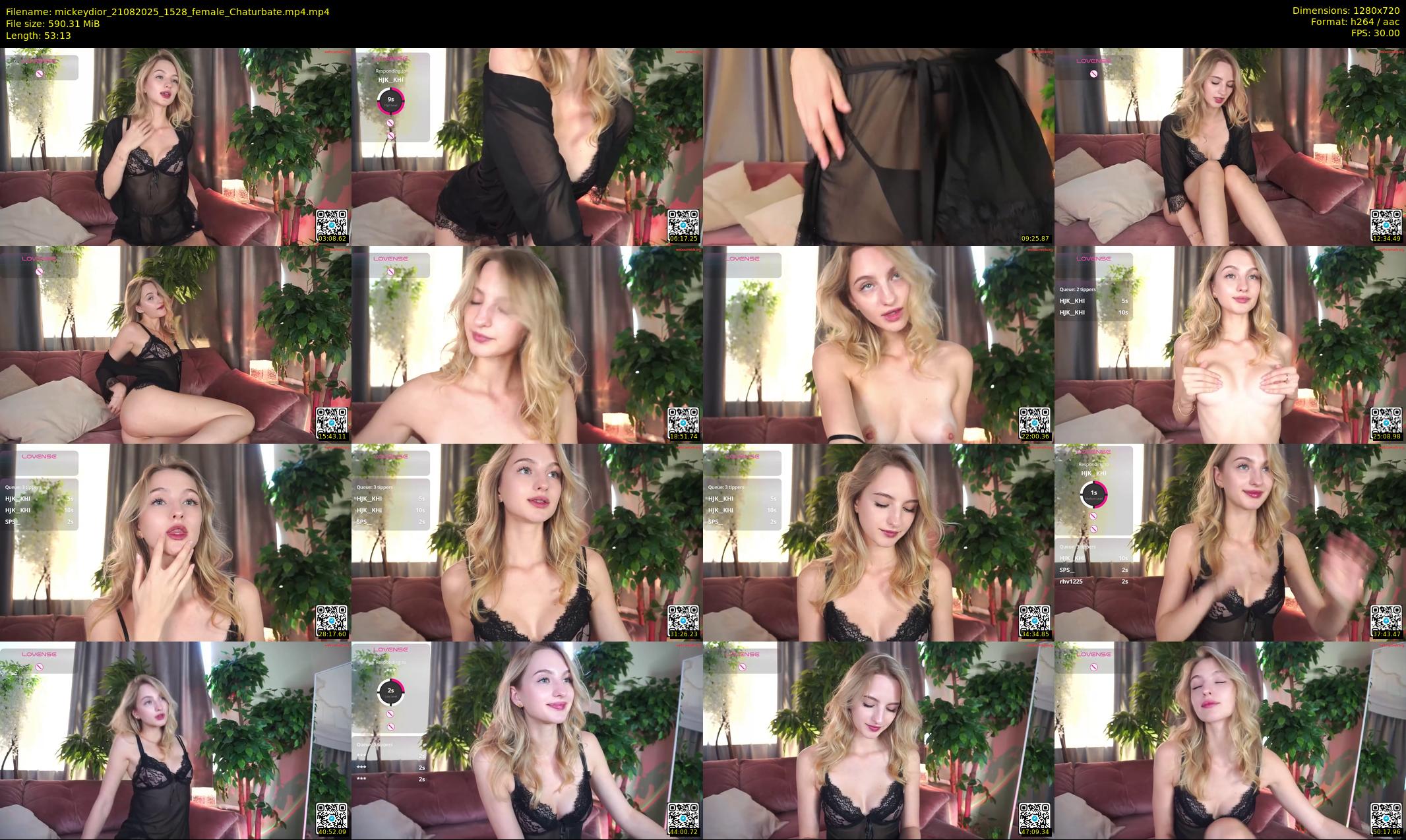 mickeydior — 54 minute Chaturbate female cam show recording, 720p, Aug 21, 2025