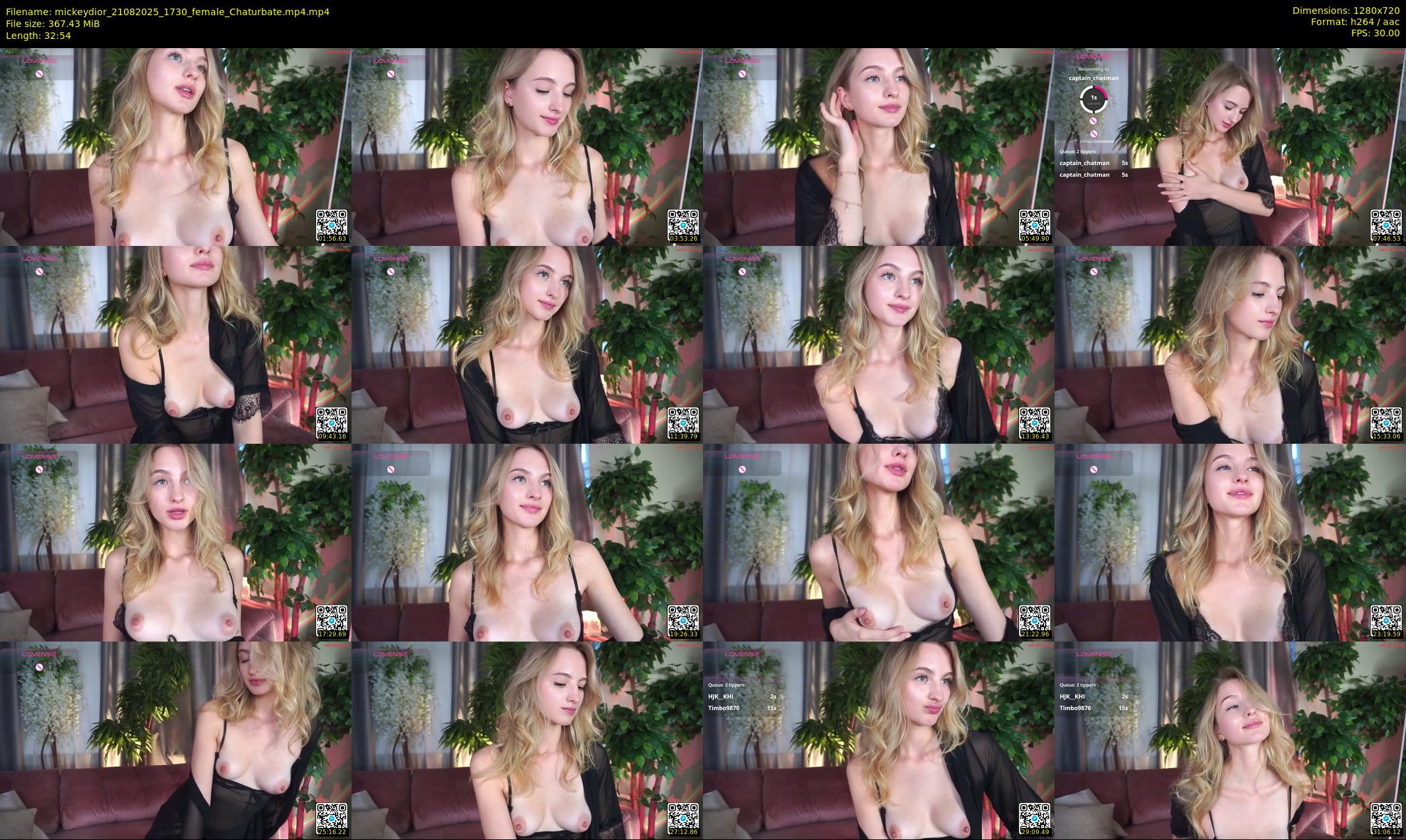 mickeydior — 33 minute Chaturbate female cam show recording, 720p, Aug 21, 2025