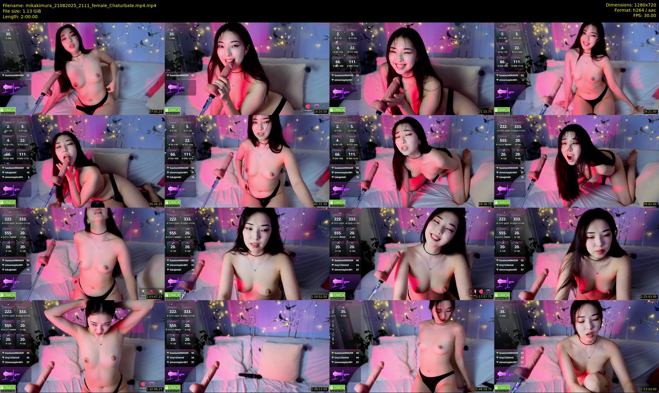 mikakimura — 120 minute Chaturbate female cam show recording, 720p, Aug 21, 2025