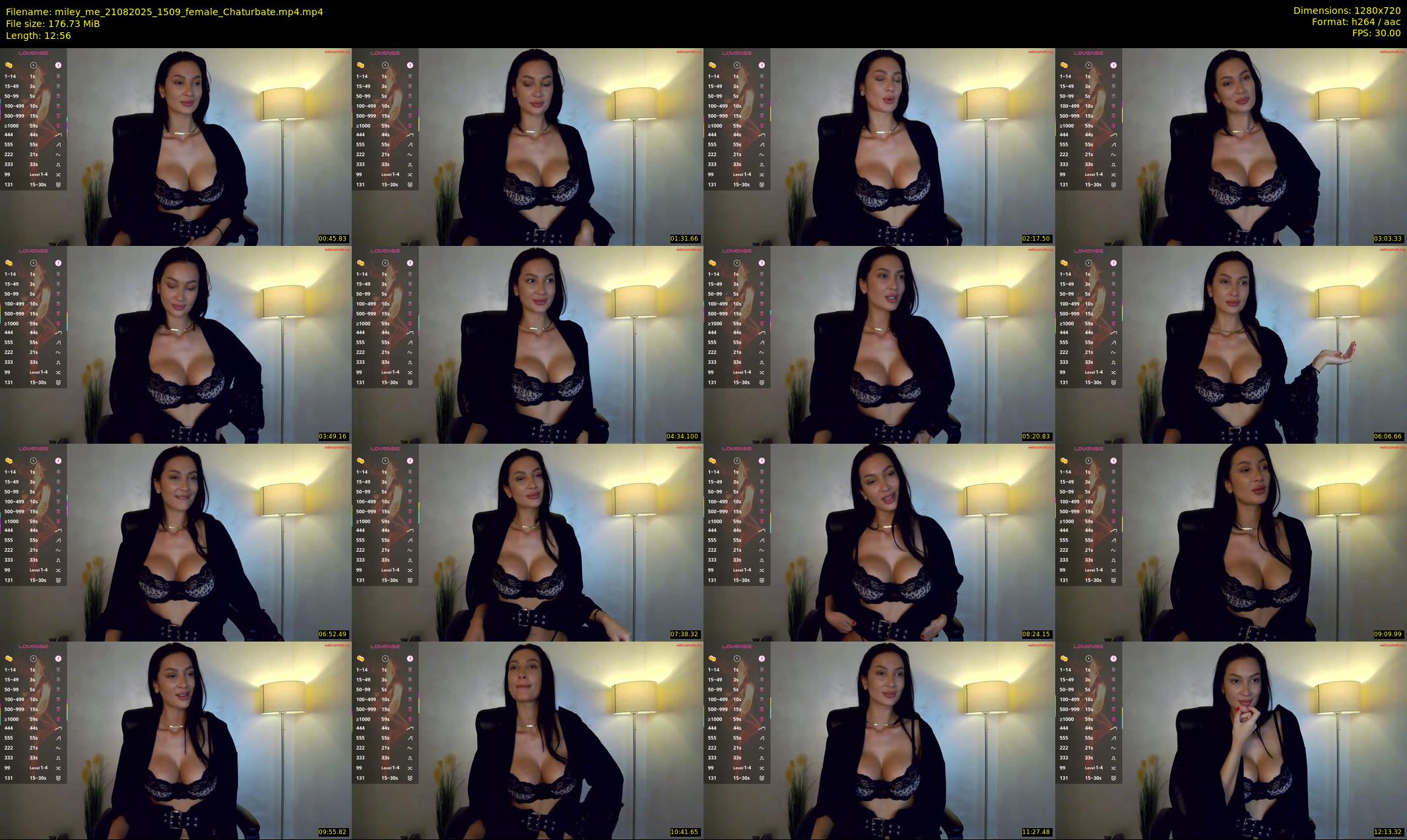miley_me — 13 minute Chaturbate female cam show recording, 720p, Aug 21, 2025