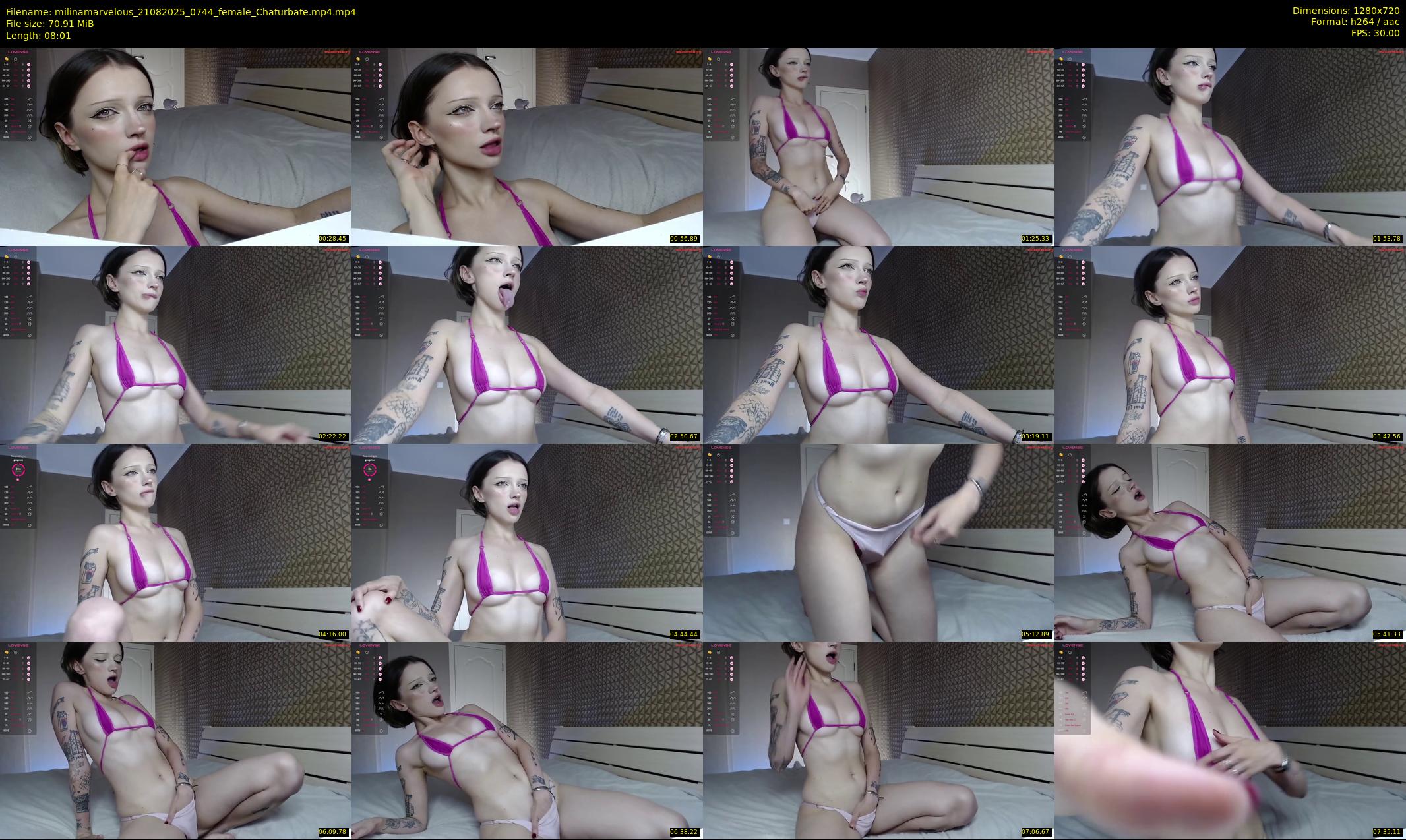 milinamarvelous — 9 minute Chaturbate female cam show recording, 720p, Aug 21, 2025