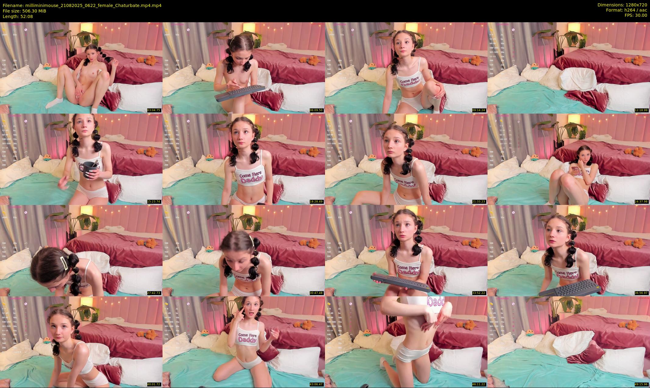 milliminimouse — 53 minute Chaturbate female cam show recording, 720p, Aug 21, 2025