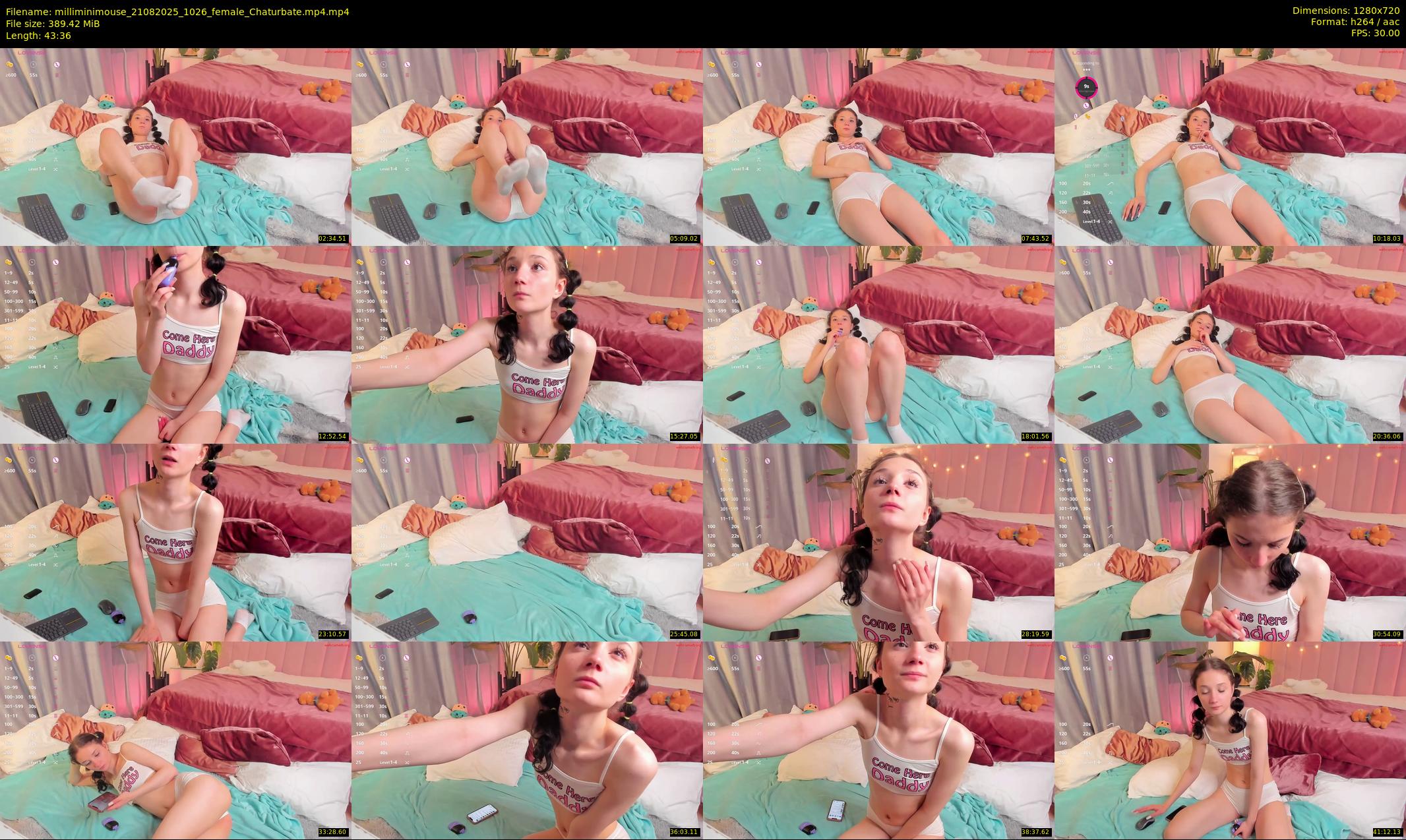 milliminimouse — 44 minute Chaturbate female cam show recording, 720p, Aug 21, 2025
