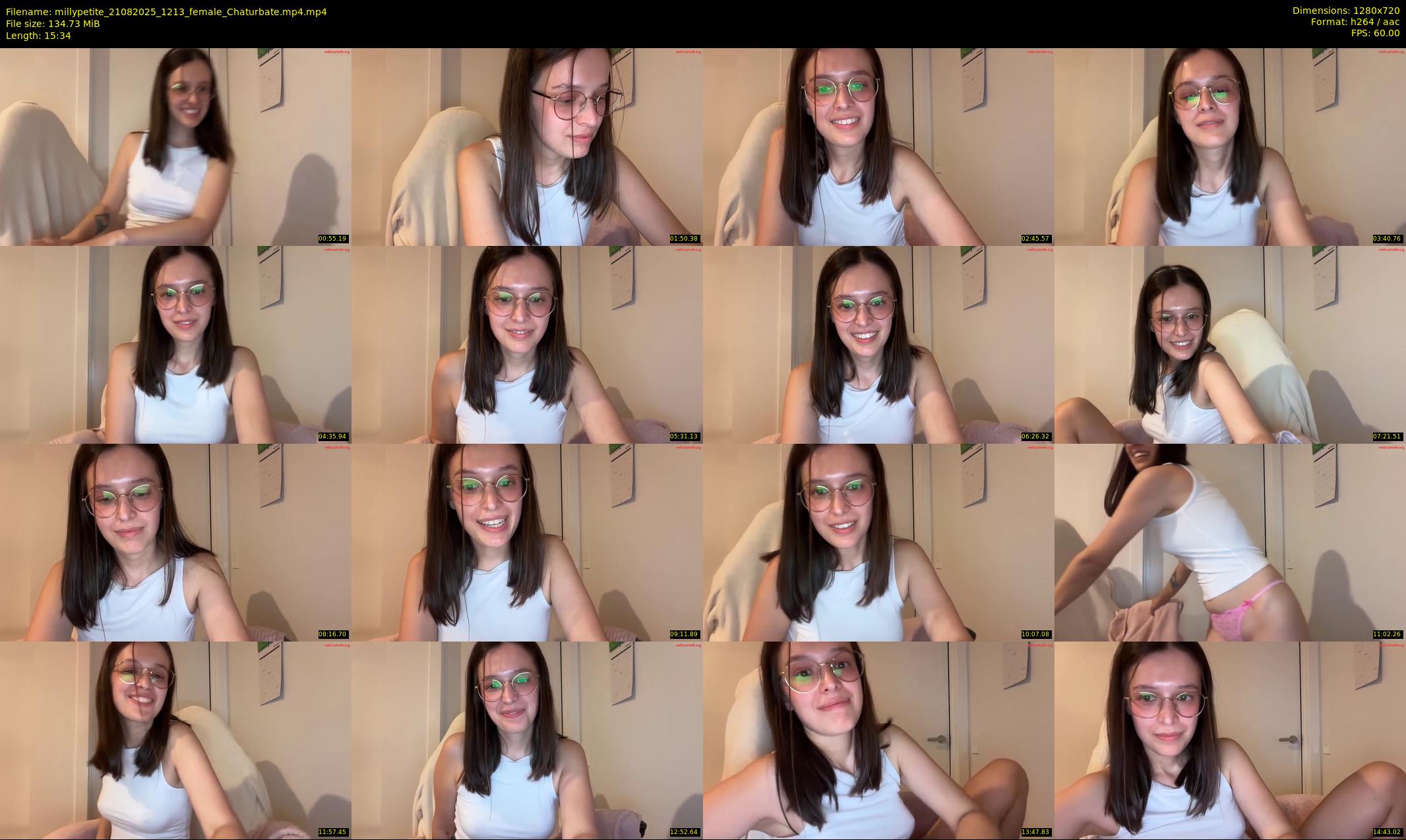 millypetite — 16 minute Chaturbate female cam show recording, 720p, Aug 21, 2025