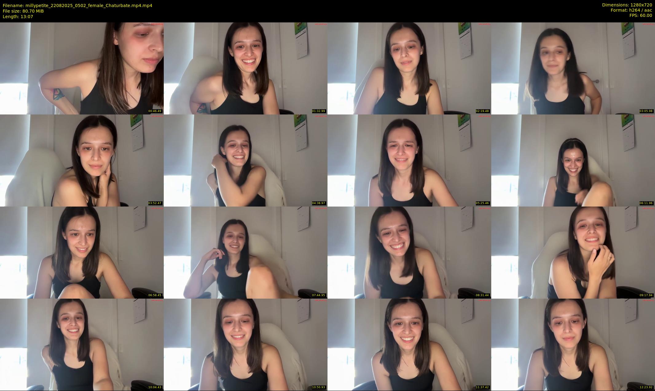 millypetite — 14 minute Chaturbate female cam show recording, 720p, Aug 22, 2025