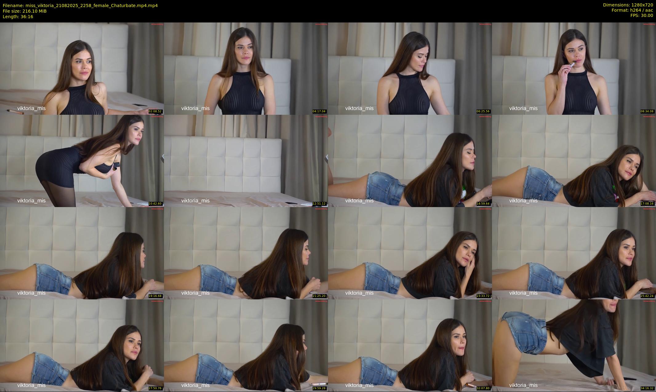 miss_viktoria — 37 minute Chaturbate female cam show recording, 720p, Aug 21, 2025