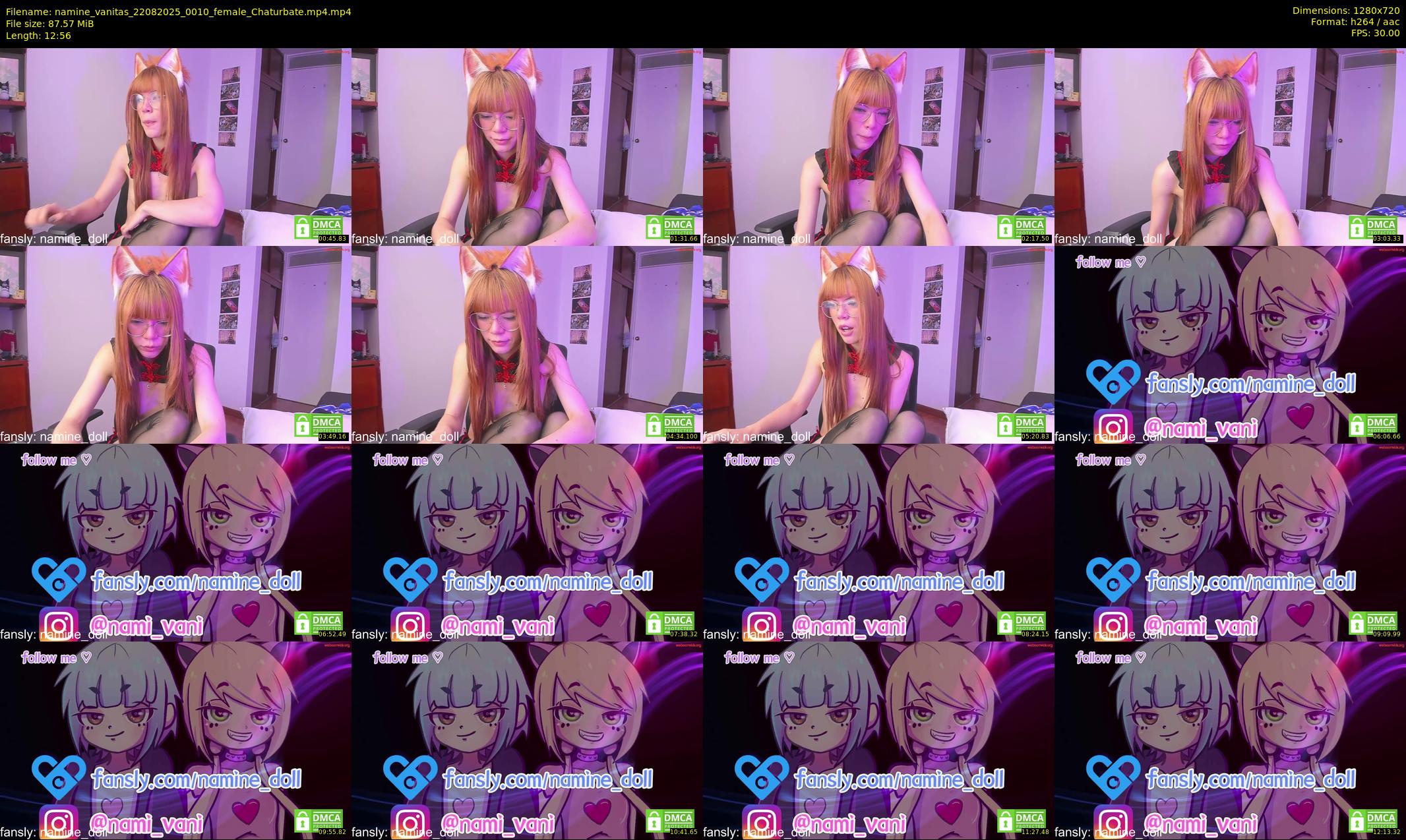 namine_vanitas — 13 minute Chaturbate couple cam show recording, 720p, Aug 22, 2025