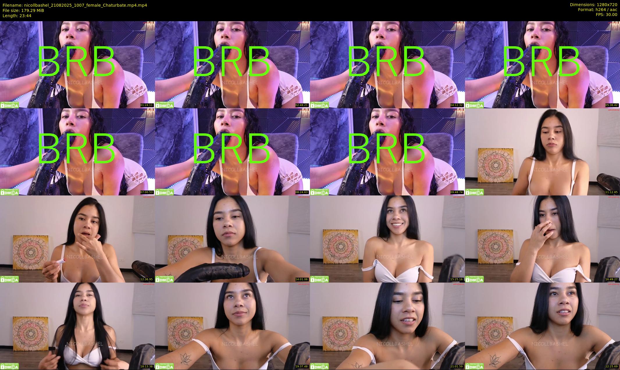 nicollbashel — 24 minute Chaturbate female cam show recording, 720p, Aug 21, 2025