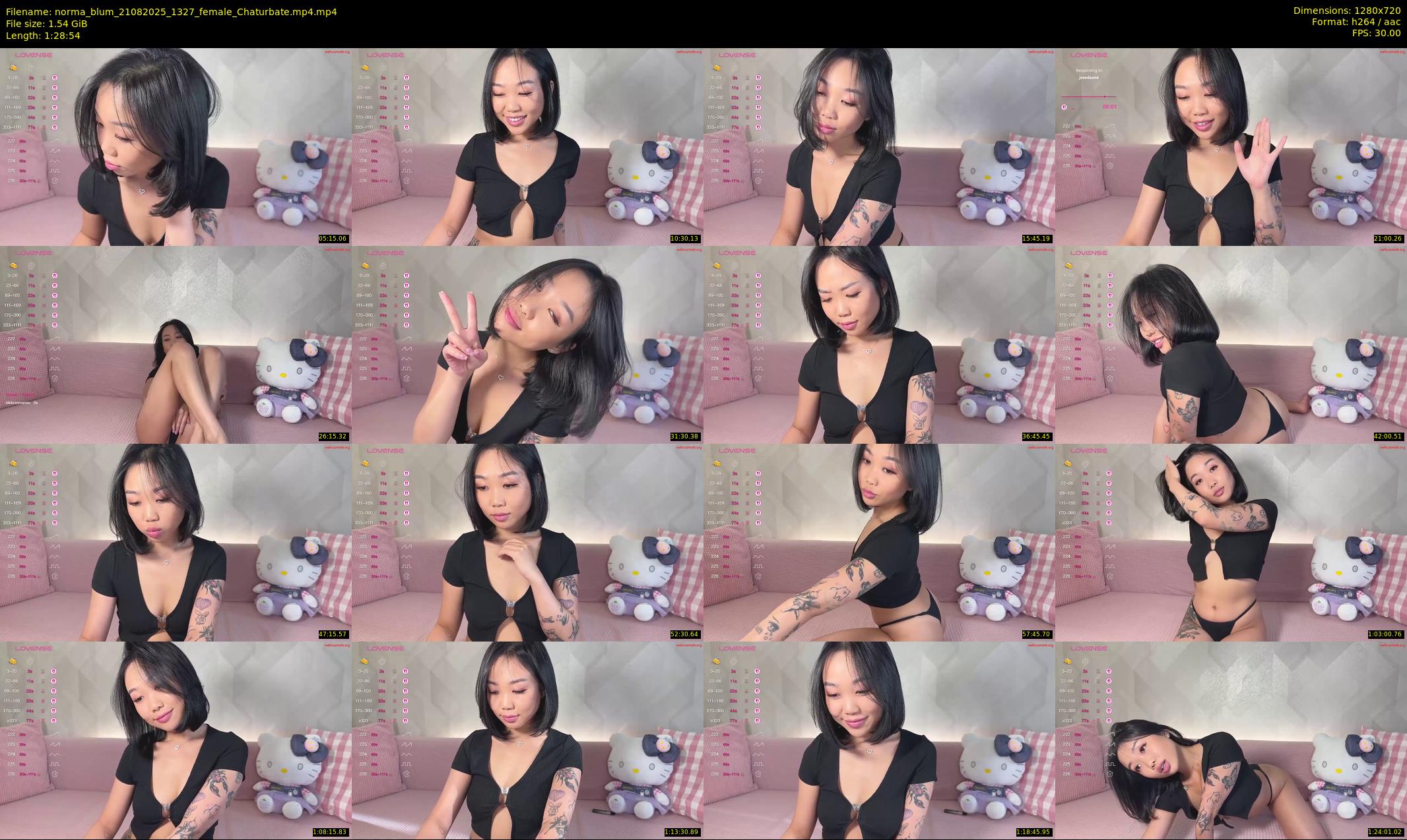 norma_blum — 89 minute Chaturbate female cam show recording, 720p, Aug 21, 2025